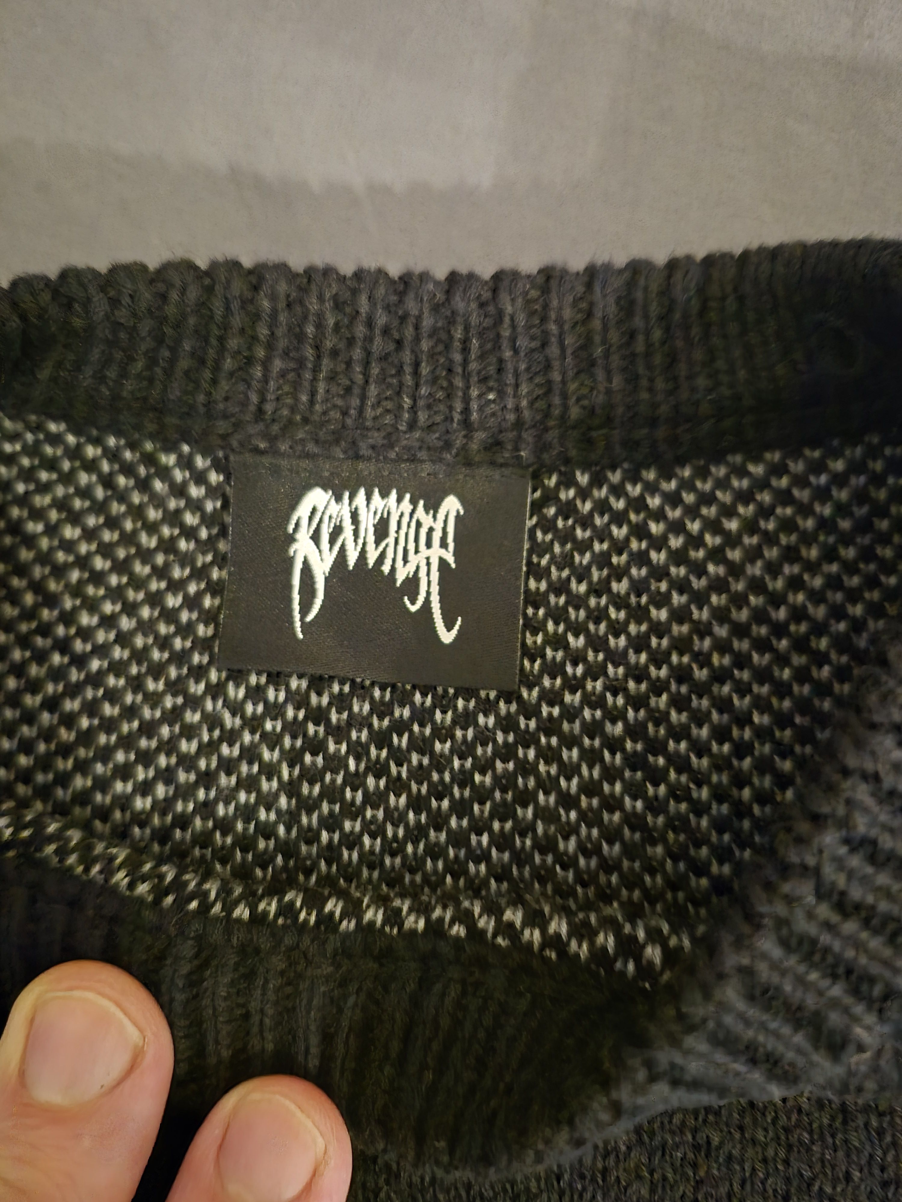 Revenge Revenge Black Knit Sweater Size Small Size US S / EU 44-46 / 1 - 2 Thumbnail