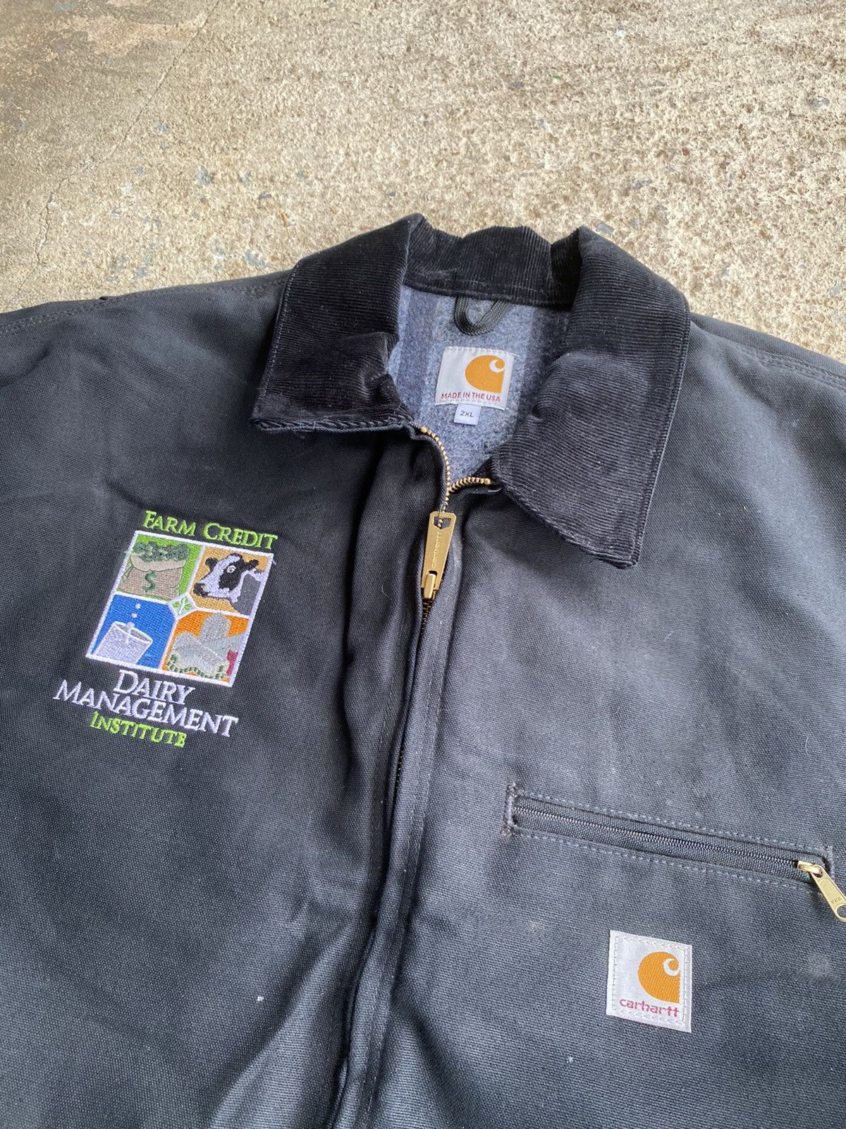 Carhartt × Vintage Vintage Carhartt Detroit Black Blanket Lined Jacket Size US XXL / EU 58 / 5 - 9 Thumbnail
