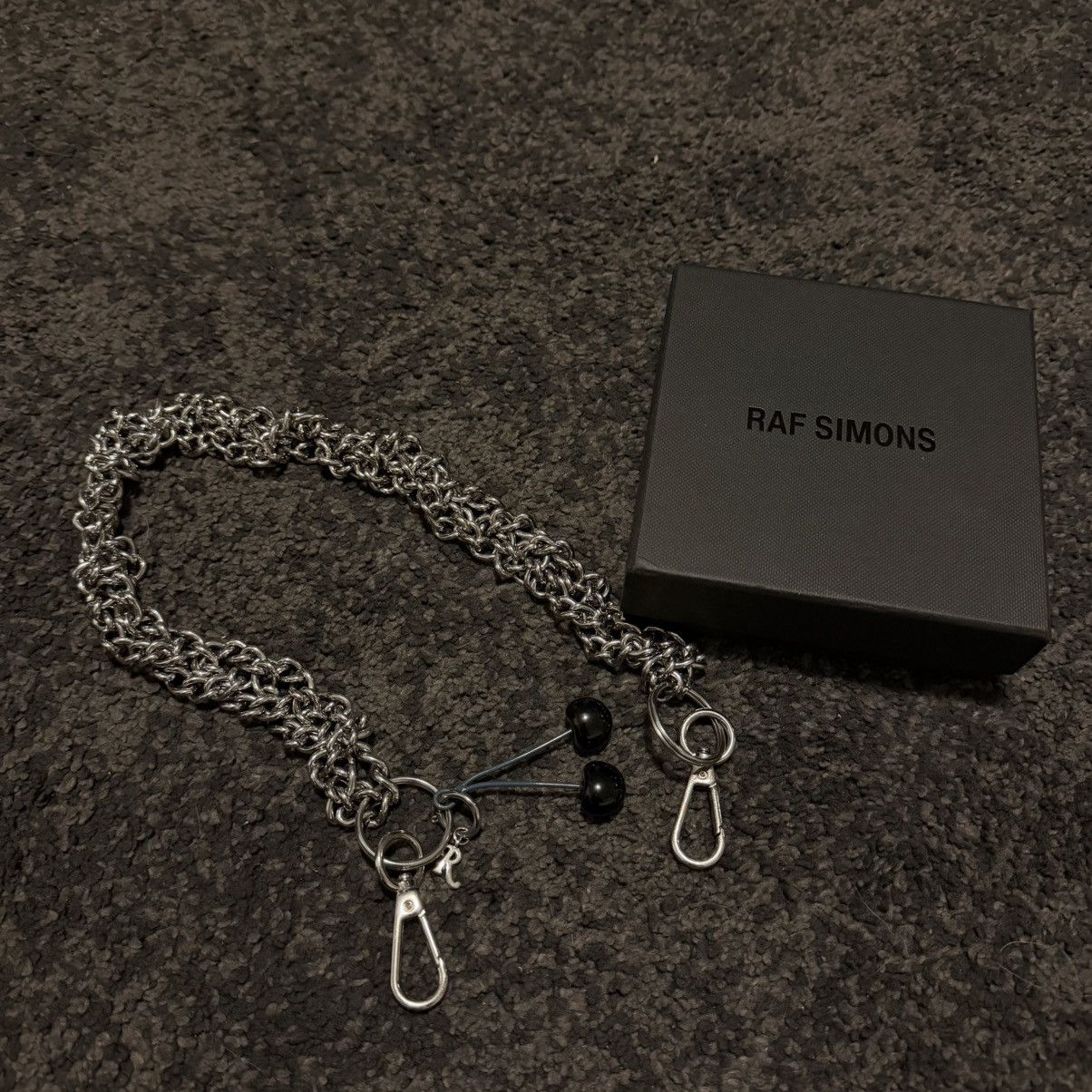 Raf Simons Raf Simons Twisted Black Cherry Wallet Chain | Grailed