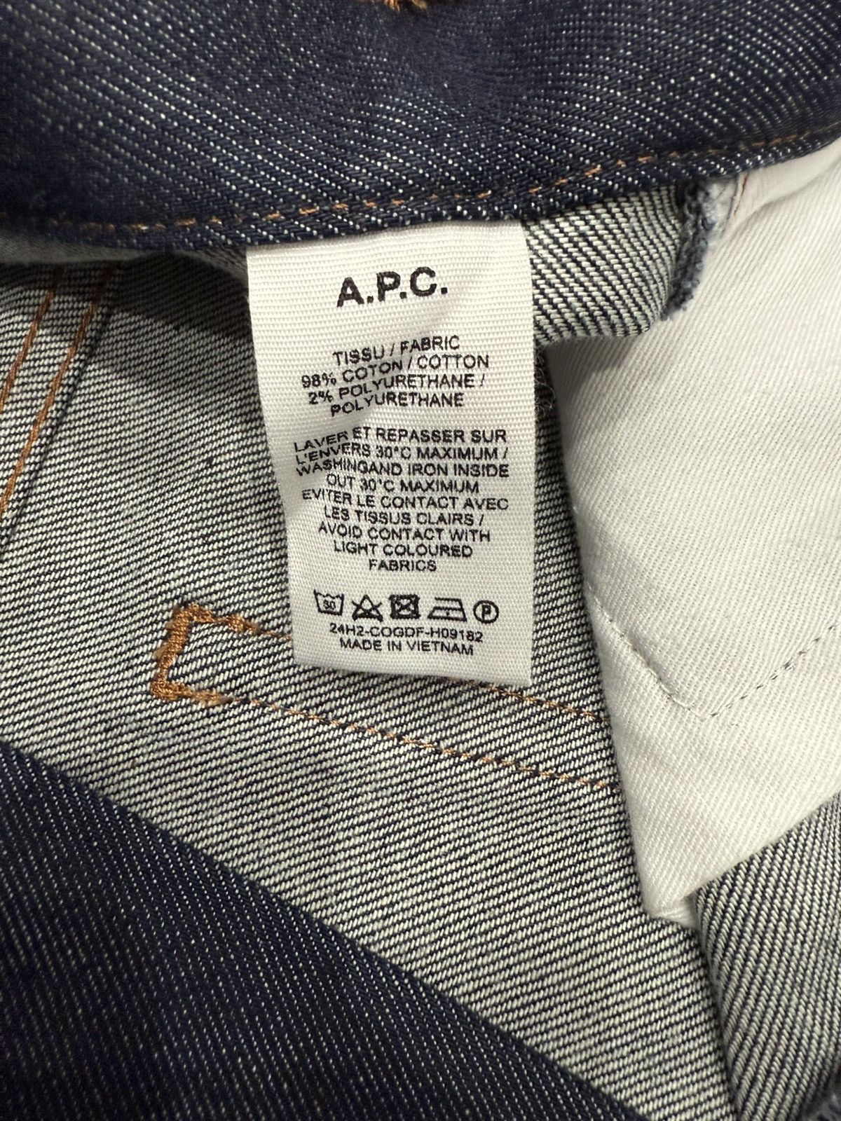 A.P.C. A.P.C. Aaron Jean (Indigo) Size US 32 / EU 48 - 7 Thumbnail