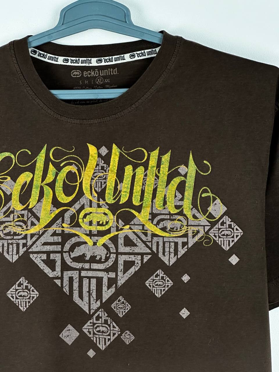 Ecko Unltd. Vintage Ecko Y2K Brown T Shirt Size US XL / EU 56 / 4 - 4 Thumbnail
