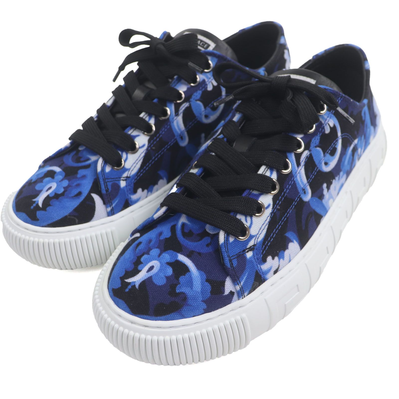Versace Versace Versace Barocco Greca Canvas Sneakers Canvas Shoes DUTY FREE for USA Size ONE SIZE - 1 Thumbnail