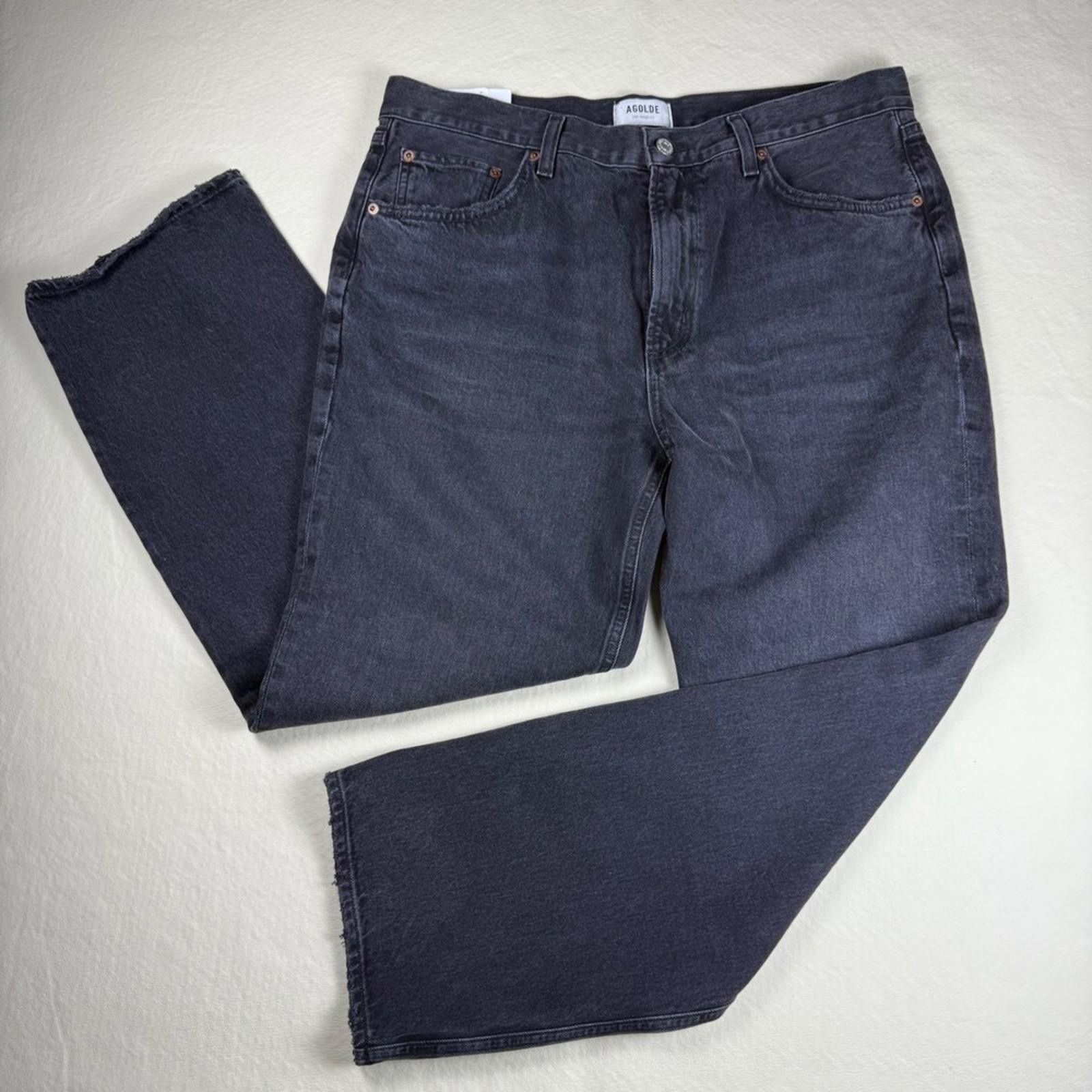 Agolde AGOLDE Valen Mid Rise Vintage Straight Jeans Black 32 NWT Size 32" / US 10 / IT 46 - 1 Thumbnail