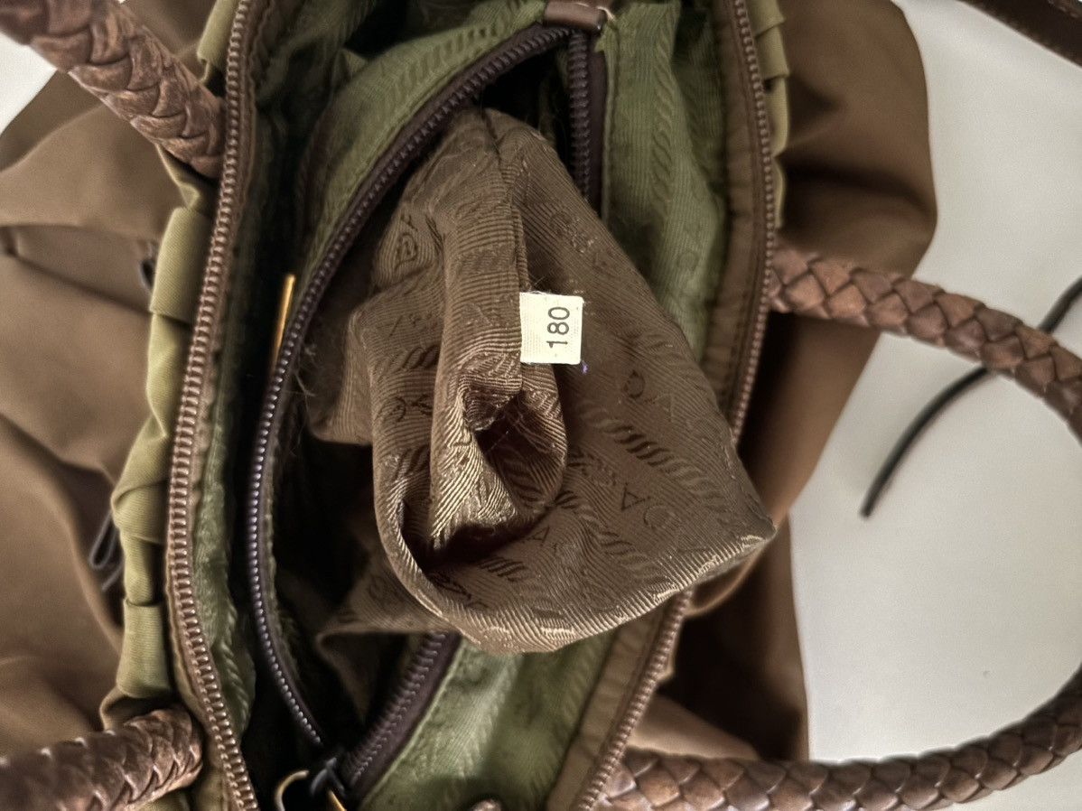 Prada Prada Hand Bag Green Nylon Size ONE SIZE - 23 Thumbnail
