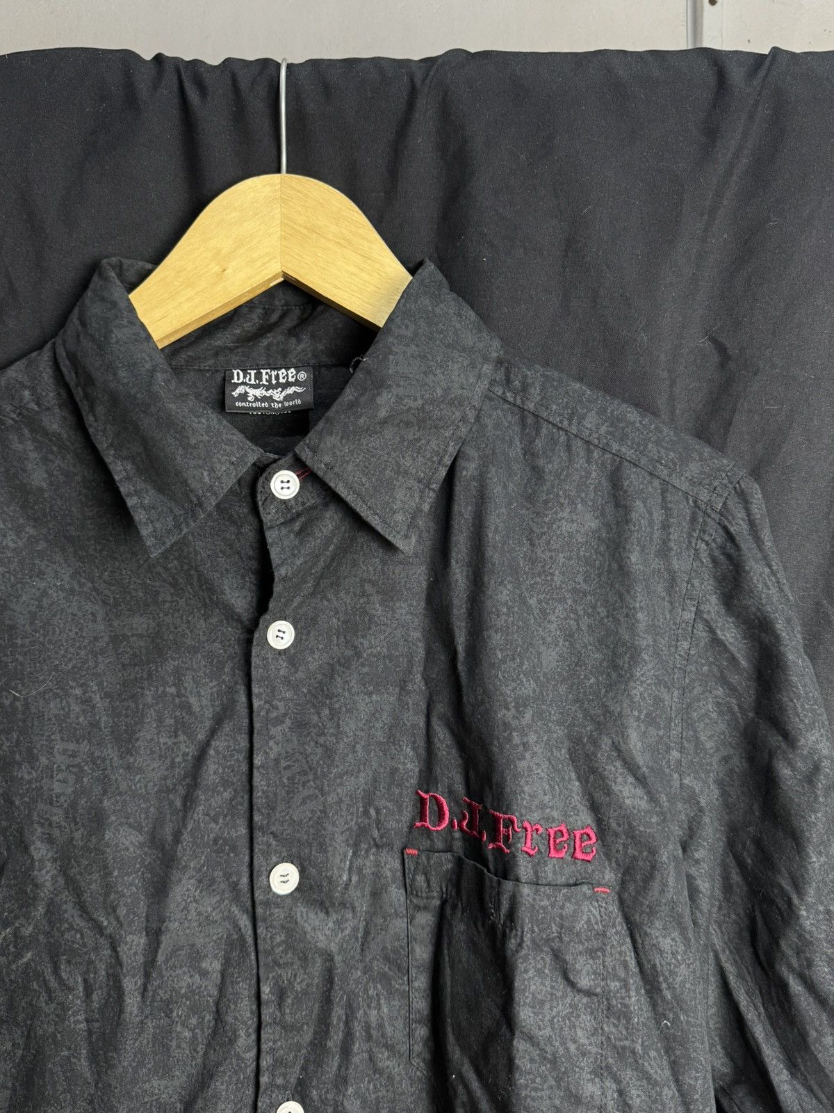 If Six Was Nine Japanese Crosses Tribal Poem Djfree Button Shirt Size US L / EU 52-54 / 3 - 4 Thumbnail