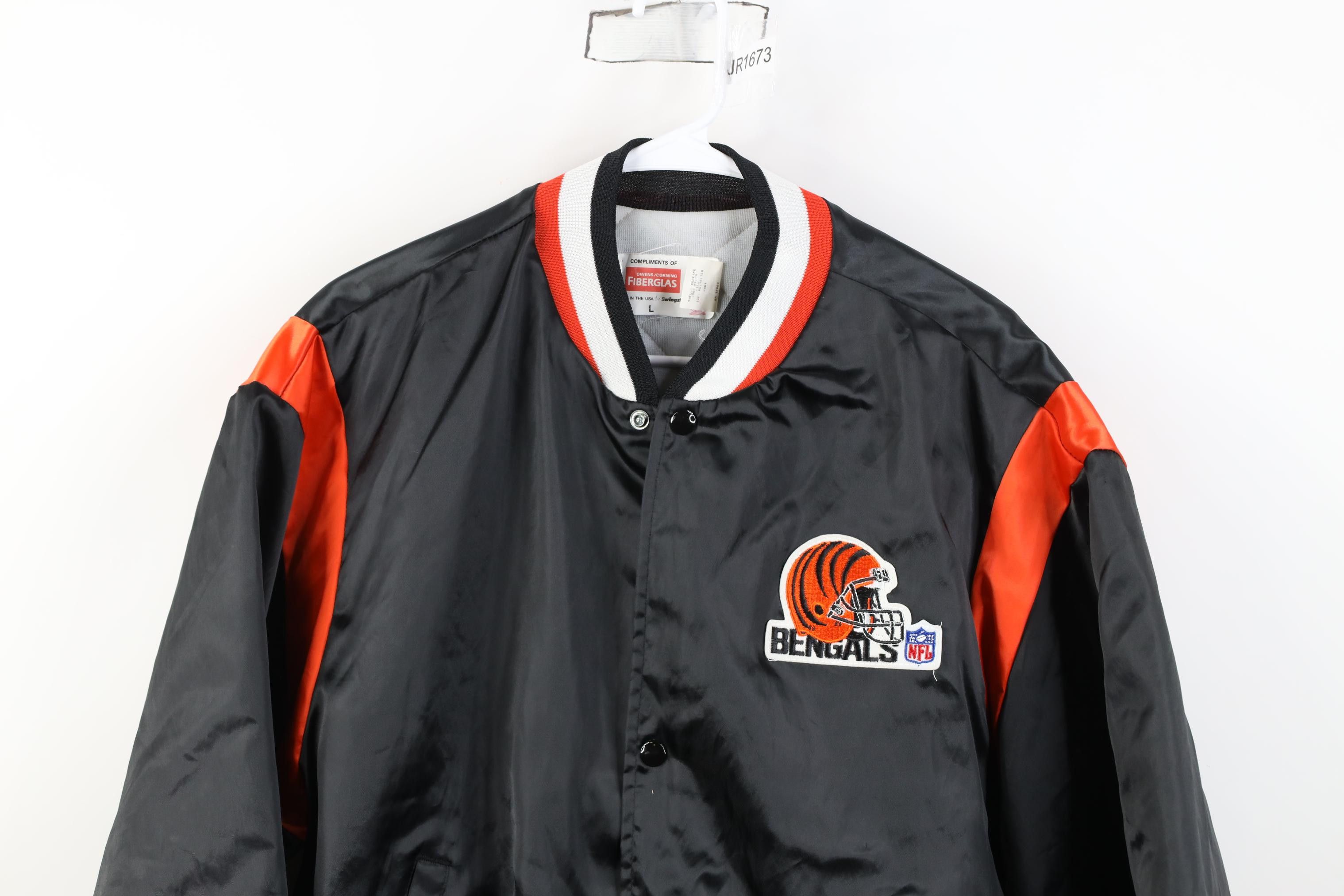 Vintage Vintage 80s Swingster Cincinnati Bengals Satin Bomber Jacket Size US L / EU 52-54 / 3 - 2 Thumbnail