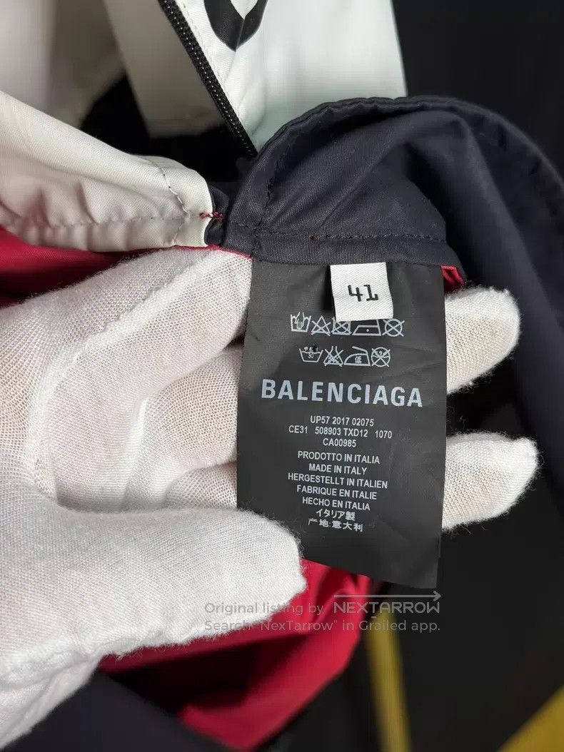 Balenciaga Balenciaga size 41 Red and White Colorblock Windbreaker Size US M / EU 48-50 / 2 - 5 Thumbnail