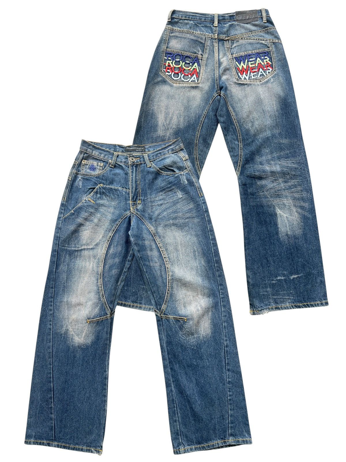 Jnco × Rocawear × Southpole Rocawear Wide Baggy Denim Jeans 29x29 