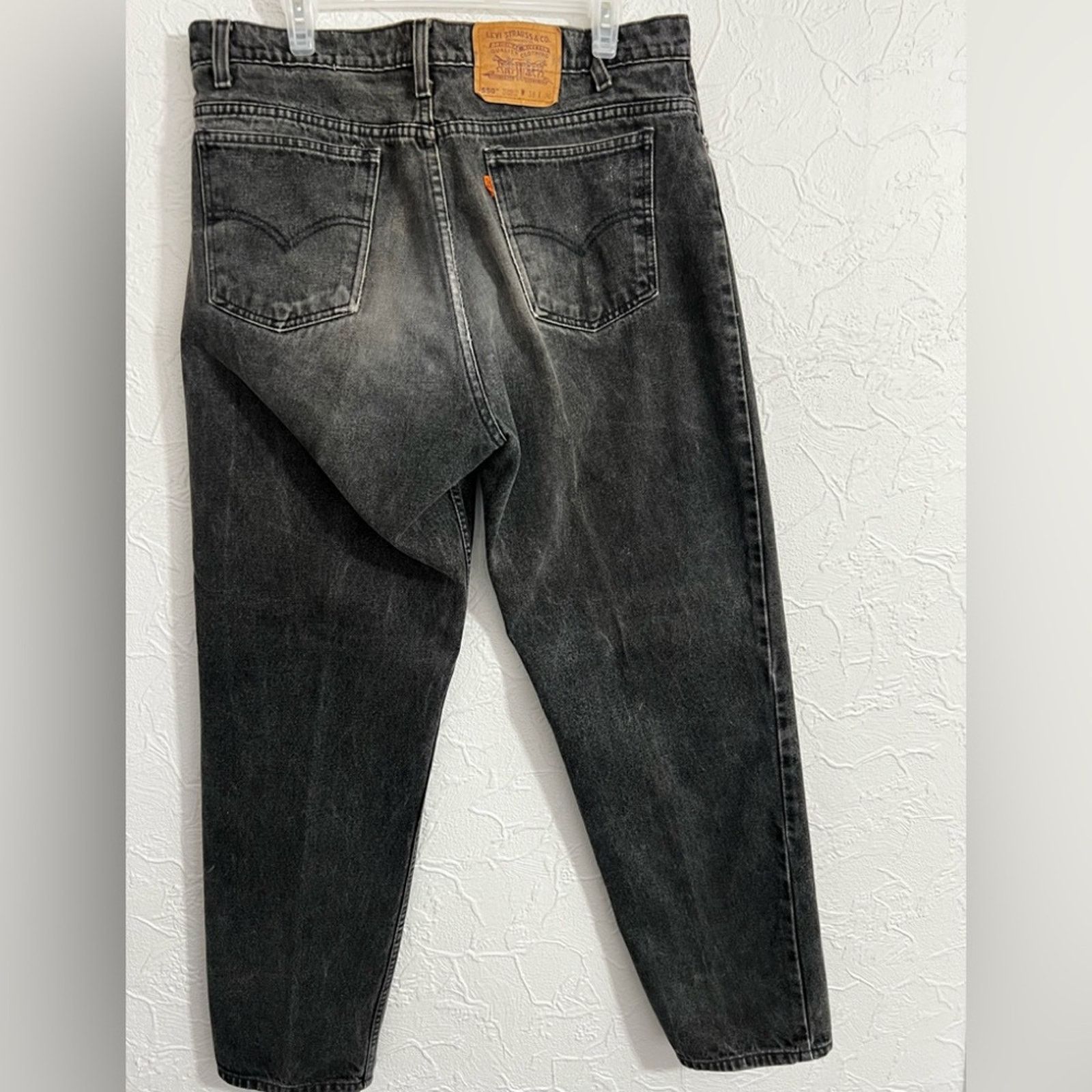 Levi's Vintage Levis 550 Jeans 38x30 Relaxed Tapered Fit Orange Tab Size US 38 / EU 54 - 3 Thumbnail