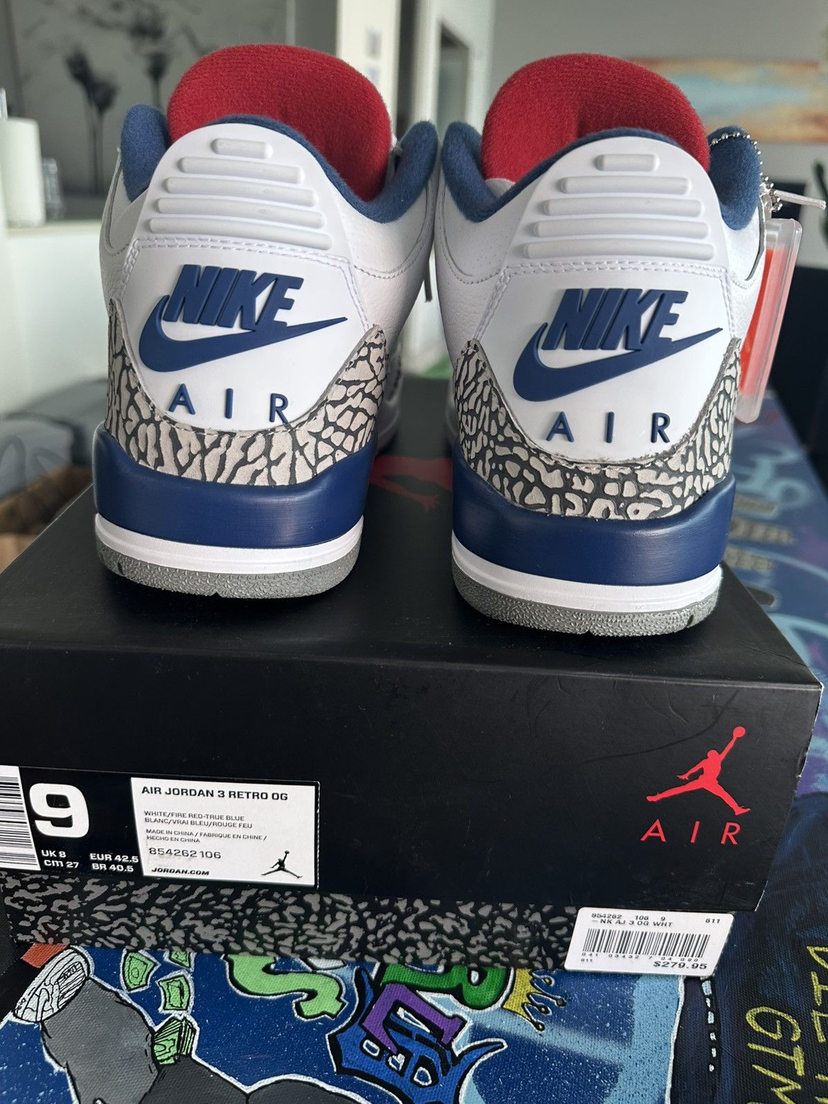 Jordan Brand Jordan 3 true blue 2016 Size US 9 / EU 42 - 6 Thumbnail