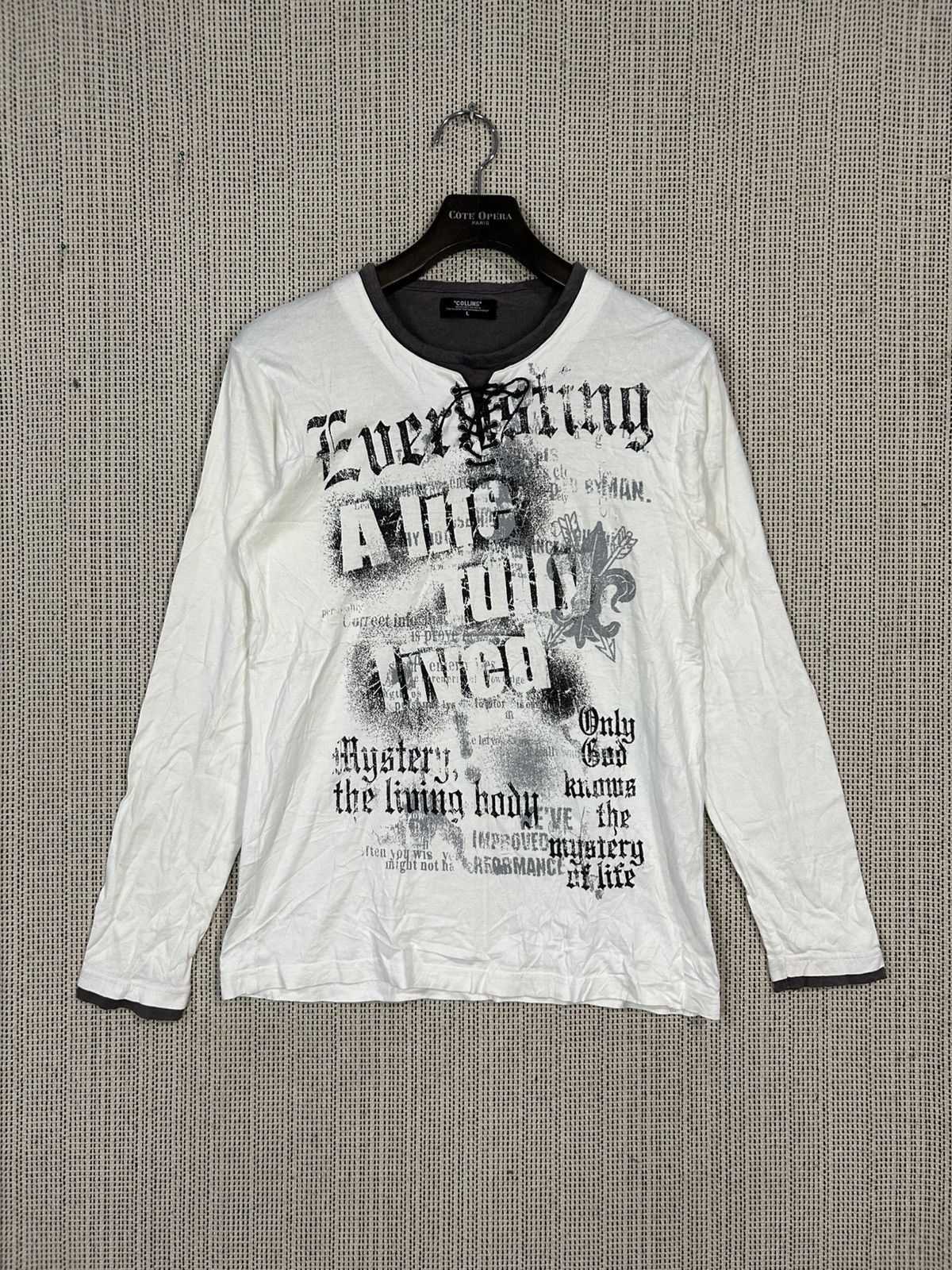 Seditionaries Vintage y2k avant grade collins double layer tshirt Size US L / EU 52-54 / 3 - 6 Thumbnail