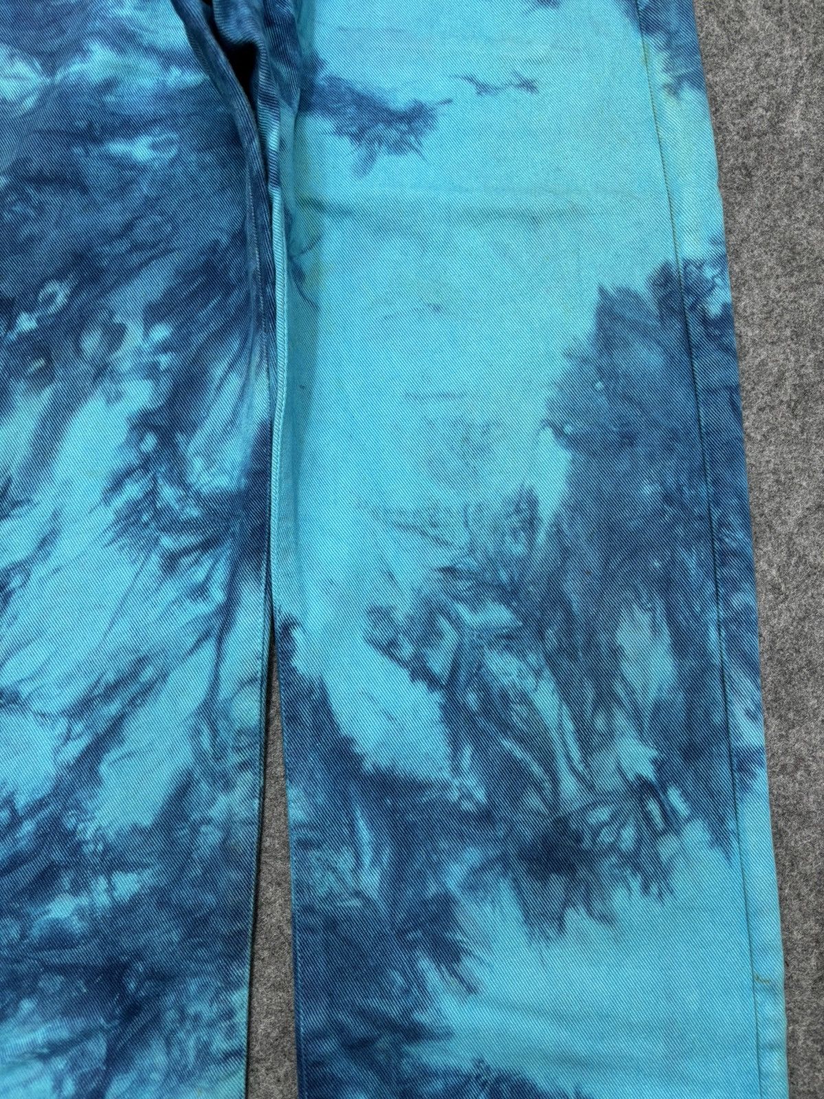 Designer 💥Vintage GO WEST Very Rare Tye Dye Sick Floral Denim F674 Size US 31 - 5 Thumbnail