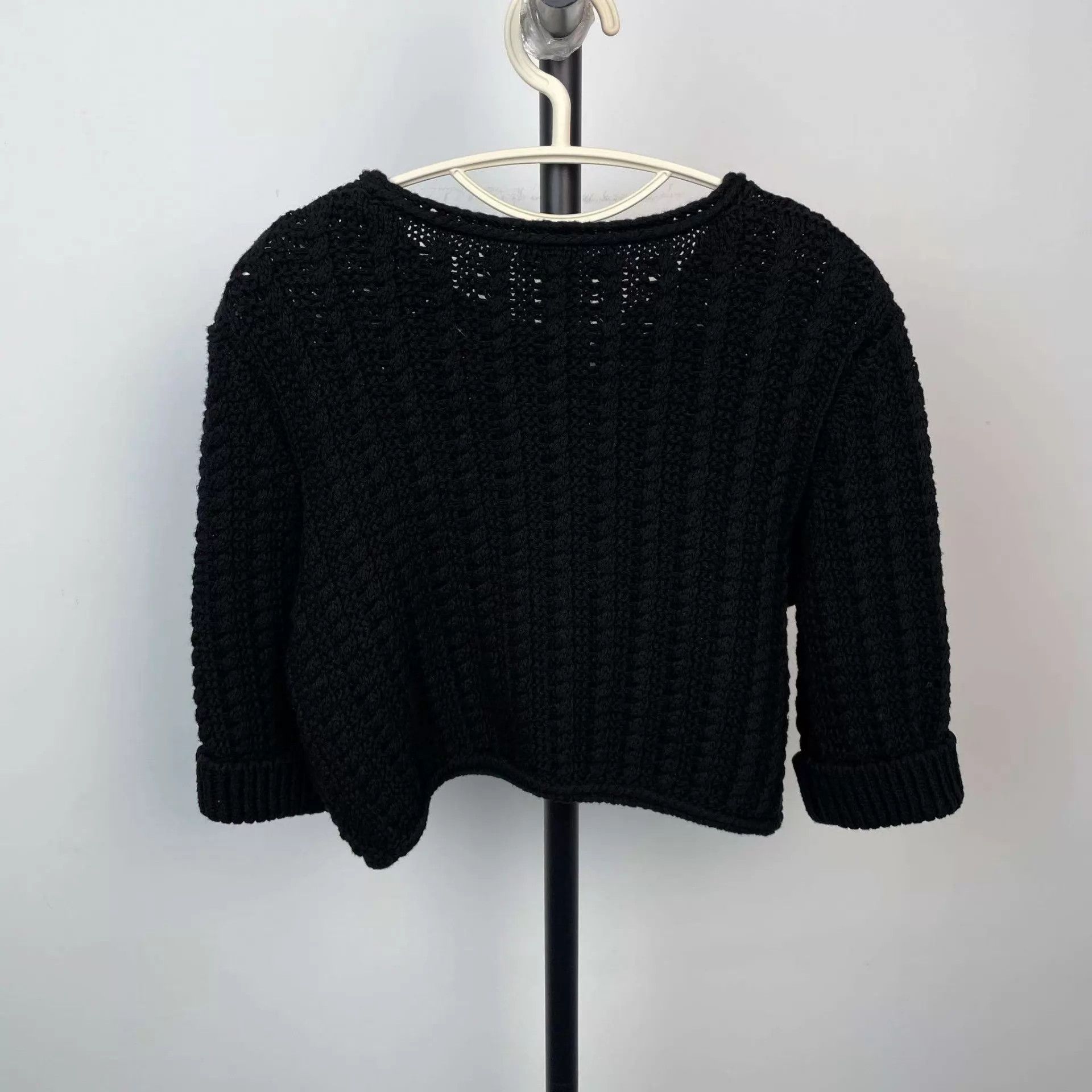 Chanel Chanel black knit cardigan 38 Size S / US 4 / IT 40 - 2 Thumbnail