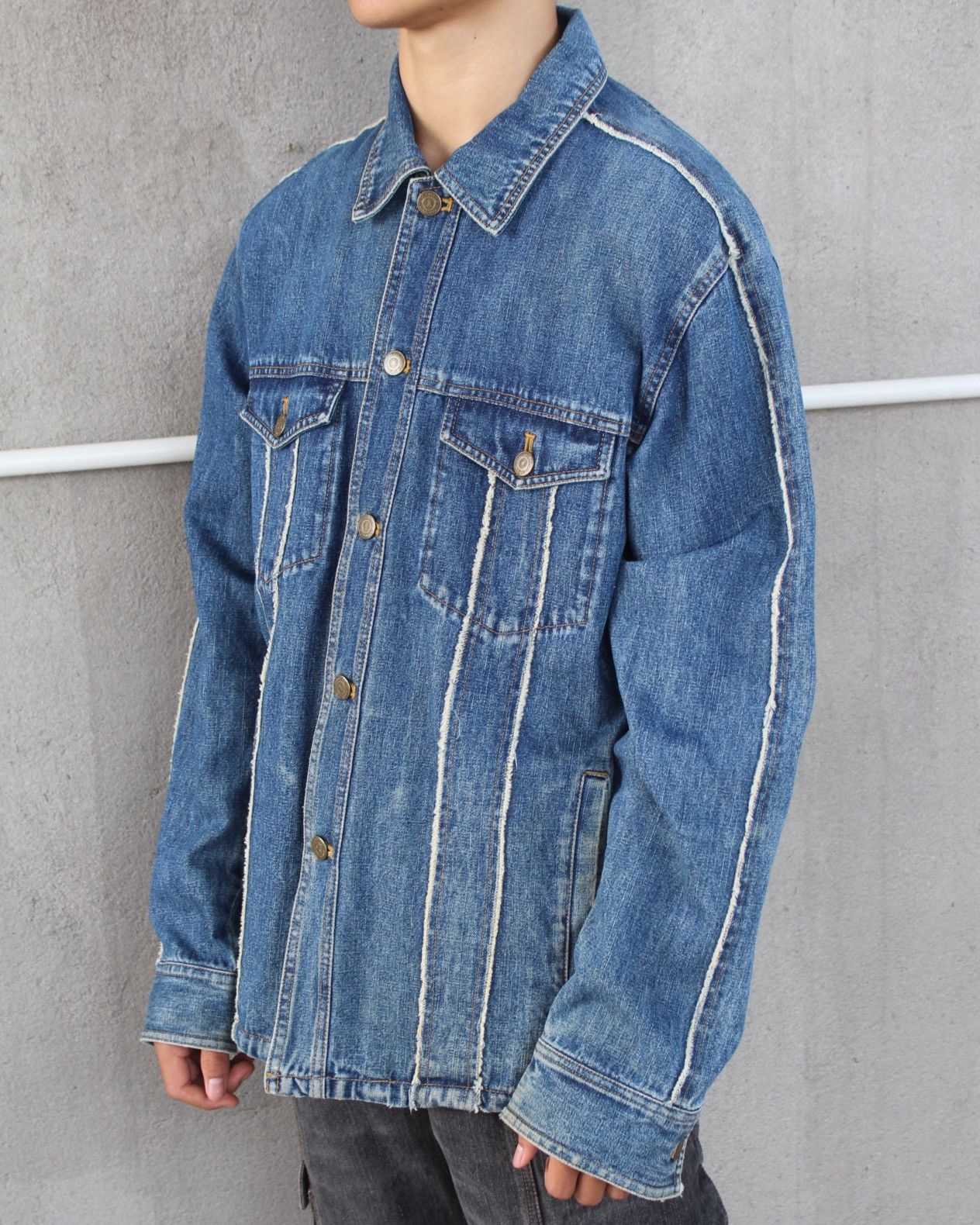 Tornado Mart SS2003 TORNADO MART BOXY DENIM JACKET Size US L / EU 52-54 / 3 - 3 Thumbnail
