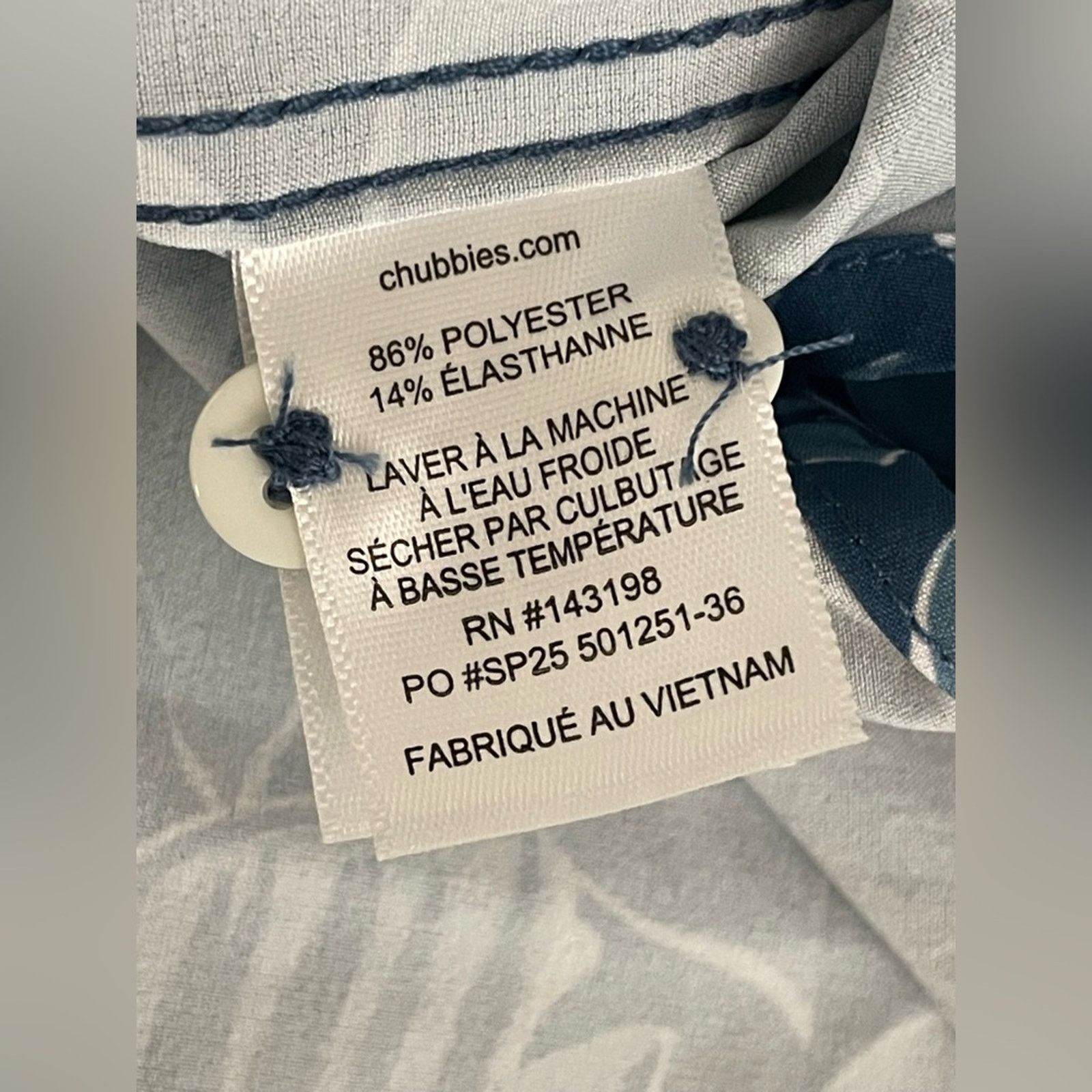Chubbies Chubbies Performance Shirt The Aquaculture Fish Mens L Size US L / EU 52-54 / 3 - 8 Thumbnail