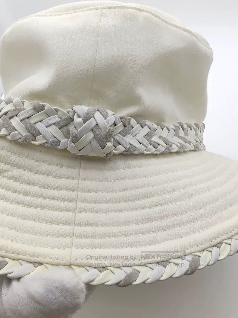Hermes Hermes size 57 Women's Cowhide Braided Fisherman Hat Size ONE SIZE - 2 Thumbnail
