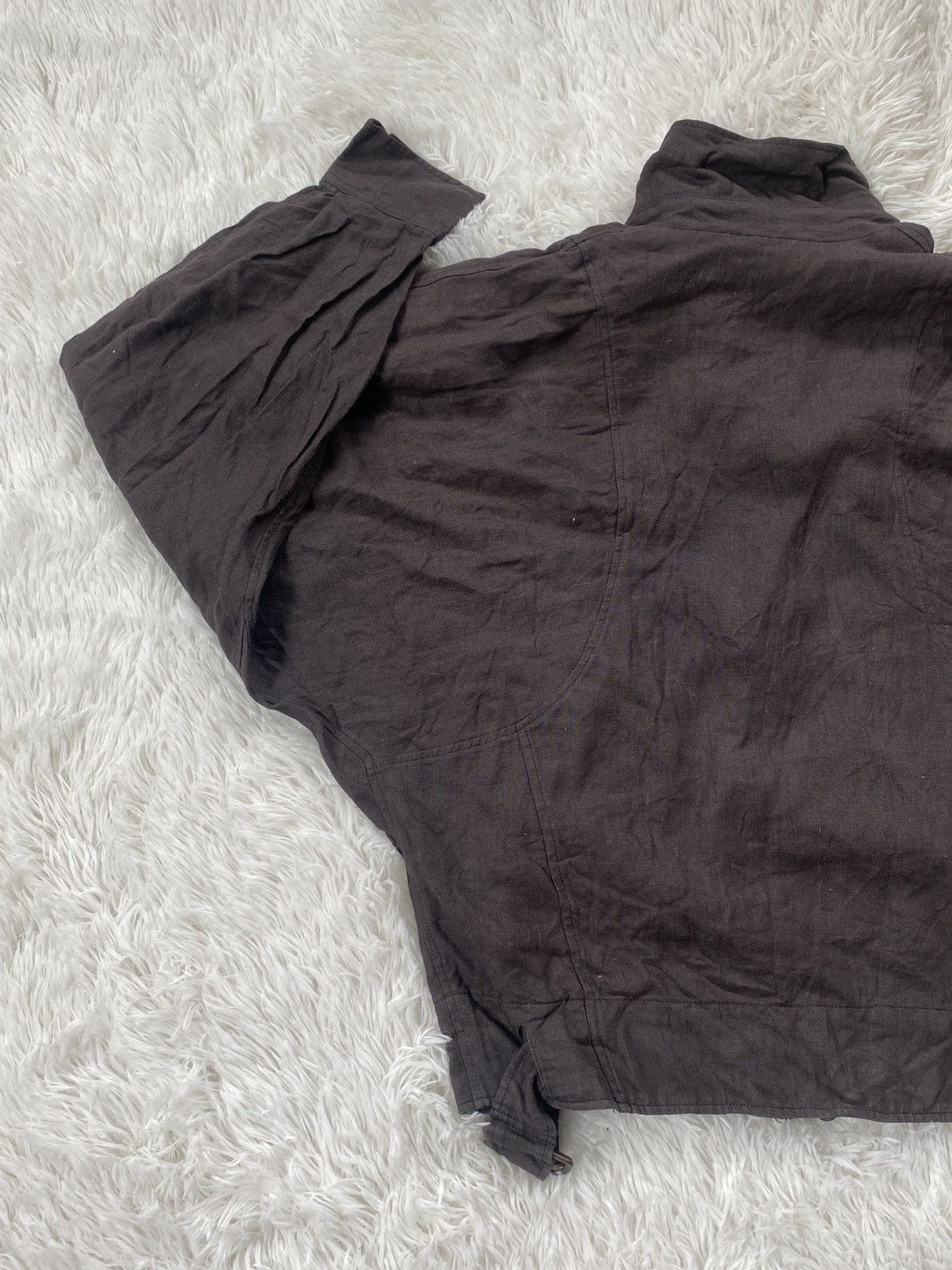 Issey Miyake 🔥RARE Jacket Bomber Linen Tete Homme Par Katoh Kazutaka Size L / US 10 / IT 46 - 10 Thumbnail