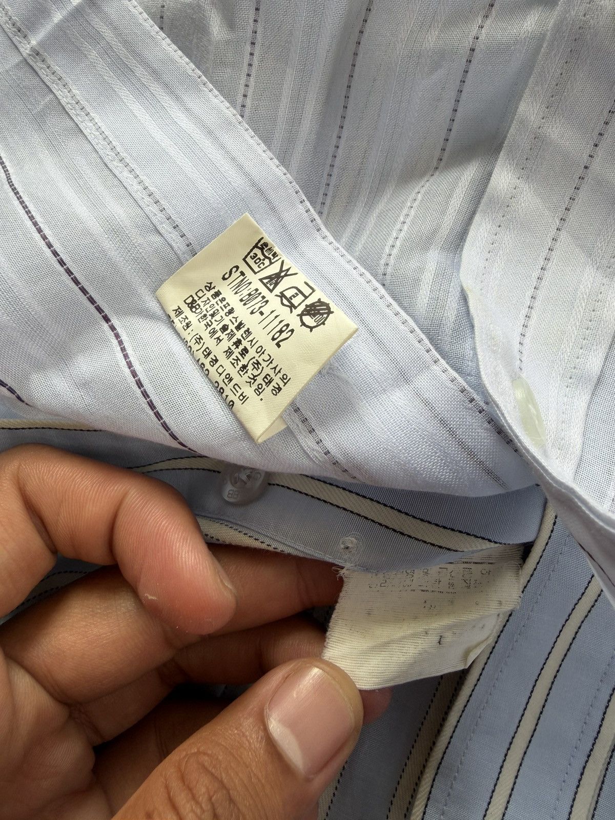 Balenciaga Balenciaga double layered stripe shirts Size US M / EU 48-50 / 2 - 8 Thumbnail