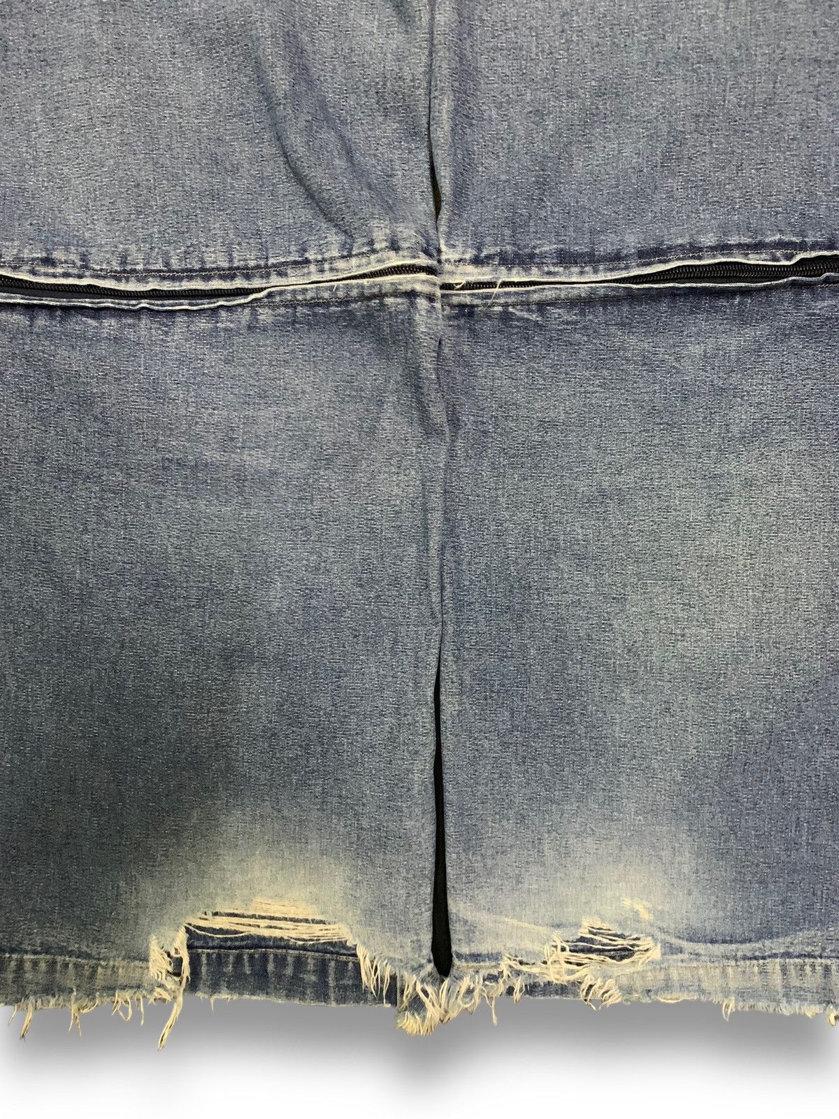 JNCO Vintage Soul USA Blue Washed Baggy Distressed Jorts Jeans Size US 31 - 13 Thumbnail