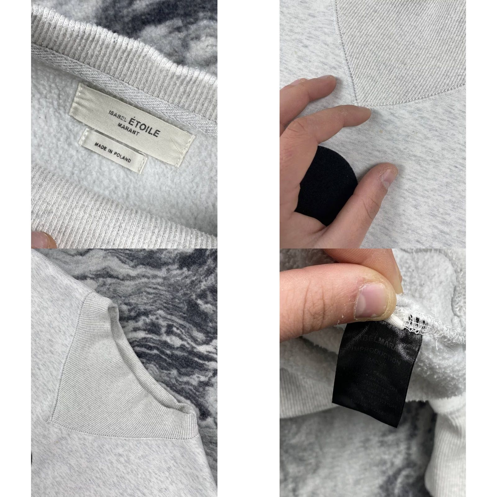 Isabel Marant VINTAGE Isabel Marant Etoile Sweatshirt Big Logo Women Size 36 Gray Size XS / US 0-2 / IT 36-38 - 8 Thumbnail