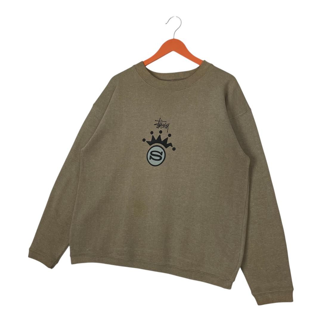 Stussy Vintage USA Stussy Chest Logo Miror Print Boxy Sweatshirt Size US S / EU 44-46 / 1 - 3 Thumbnail
