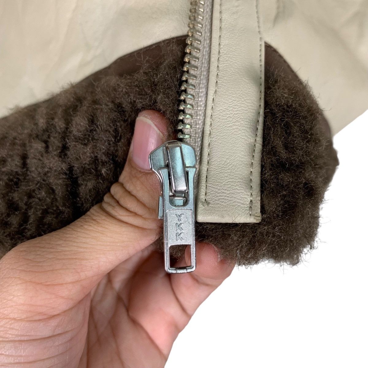 Japanese Brand MURUA Asymmetrical Sherpa Jacket #0506-C23 Size US S / EU 44-46 / 1 - 14 Thumbnail