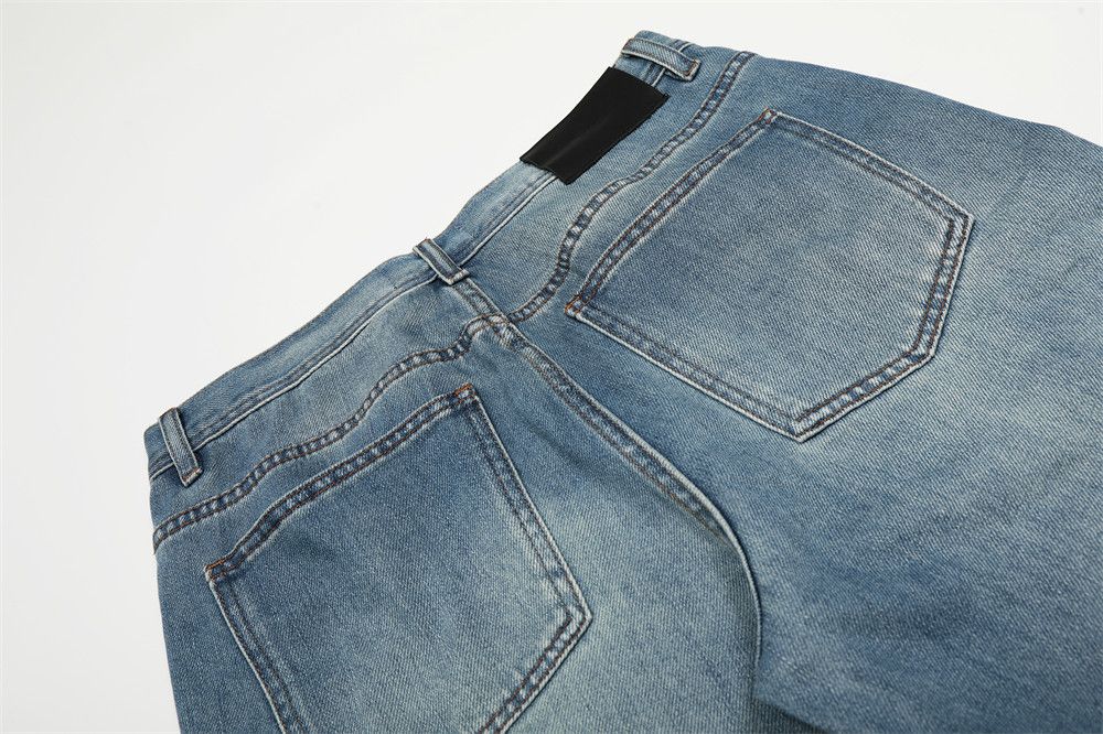 Jean Men's Retro Punk Loose Gradient Distressed Jeans Size US 34 / EU 50 - 5 Thumbnail