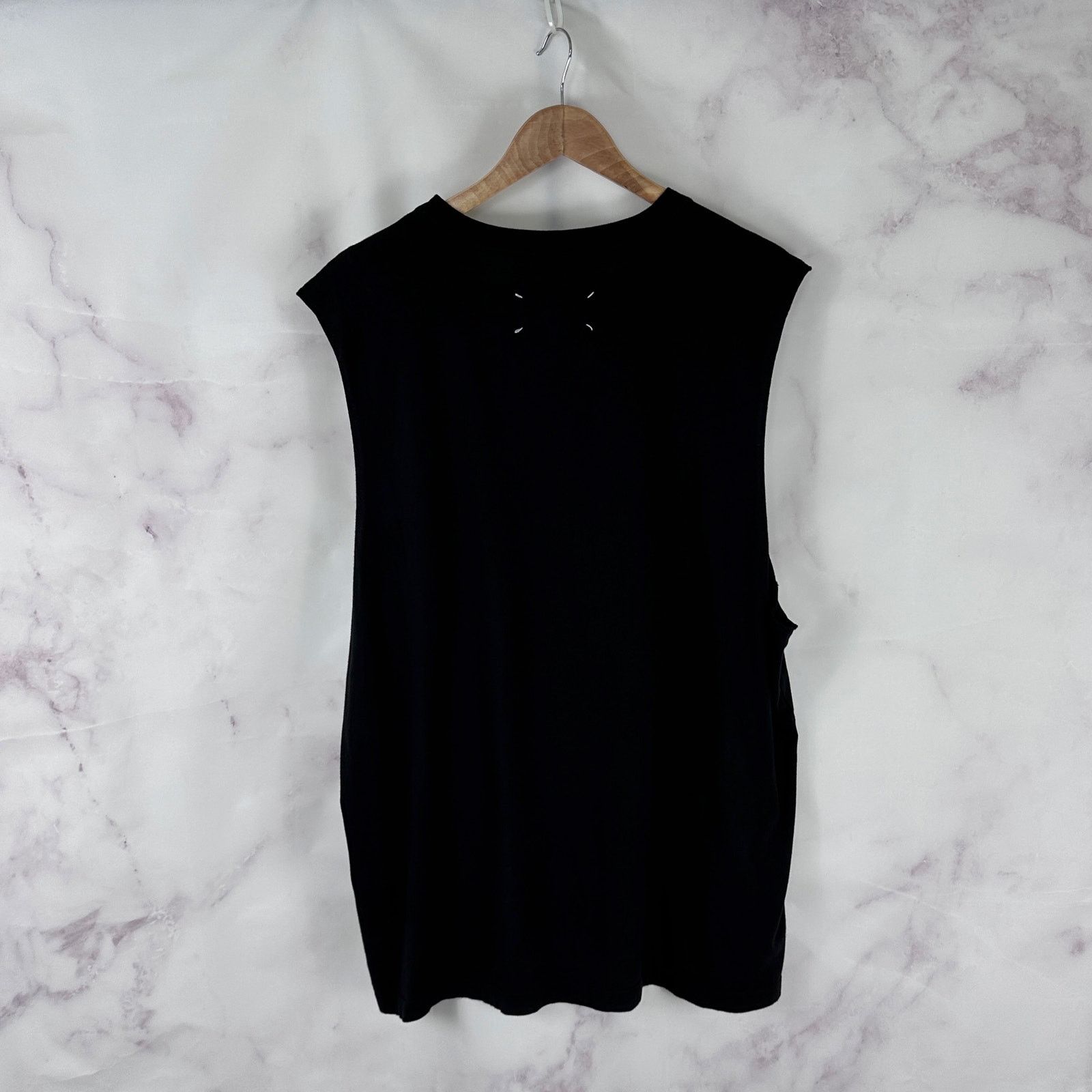 Maison Margiela Reference 10:14 Black Garment Dyed Sleeveless Tee Size US XL / EU 56 / 4 - 9 Thumbnail