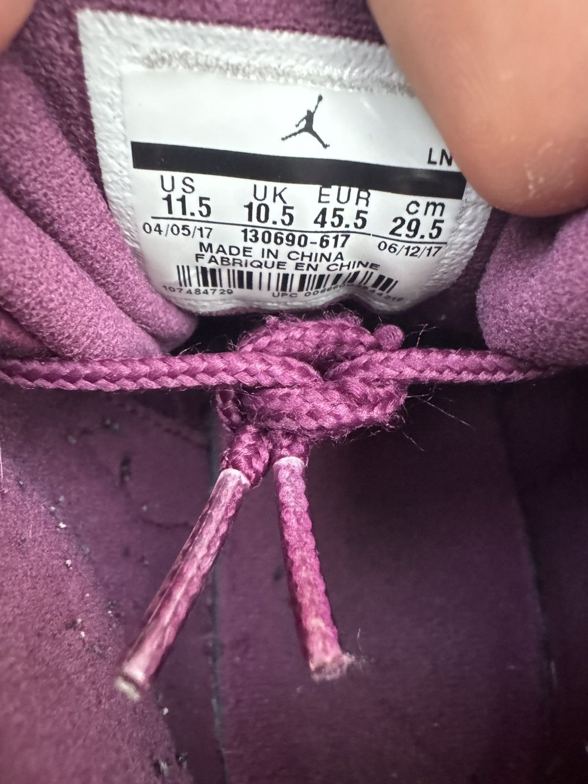 Jordan Brand JORDAN 12 RETRO BORDEAUX MAROON BURGUNDY SIZE 11.5 Size US 11.5 / EU 44-45 - 6 Thumbnail