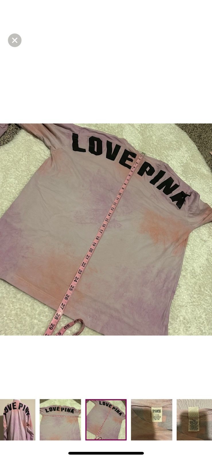 Pink Pink Victoria’s Secret medium tie dye long sleeved tee Size M / US 6-8 / IT 42-44 - 5 Thumbnail