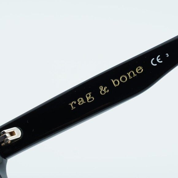 Rag & Bone Rag & Bone RNB1063/S 0807 9O Sunglasses Black Square Frame Size ONE SIZE - 9 Thumbnail
