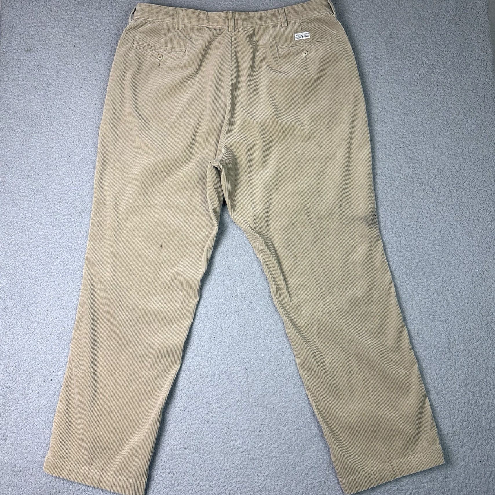 Polo Ralph Lauren VINTAGE Polo Ralph Lauren Corduroy Pants Beig﻿e 40x32 Regular Wide Leg Mens Polo Ralph Lauren Pants Size US L / EU 52-54 / 3 - 7 Thumbnail