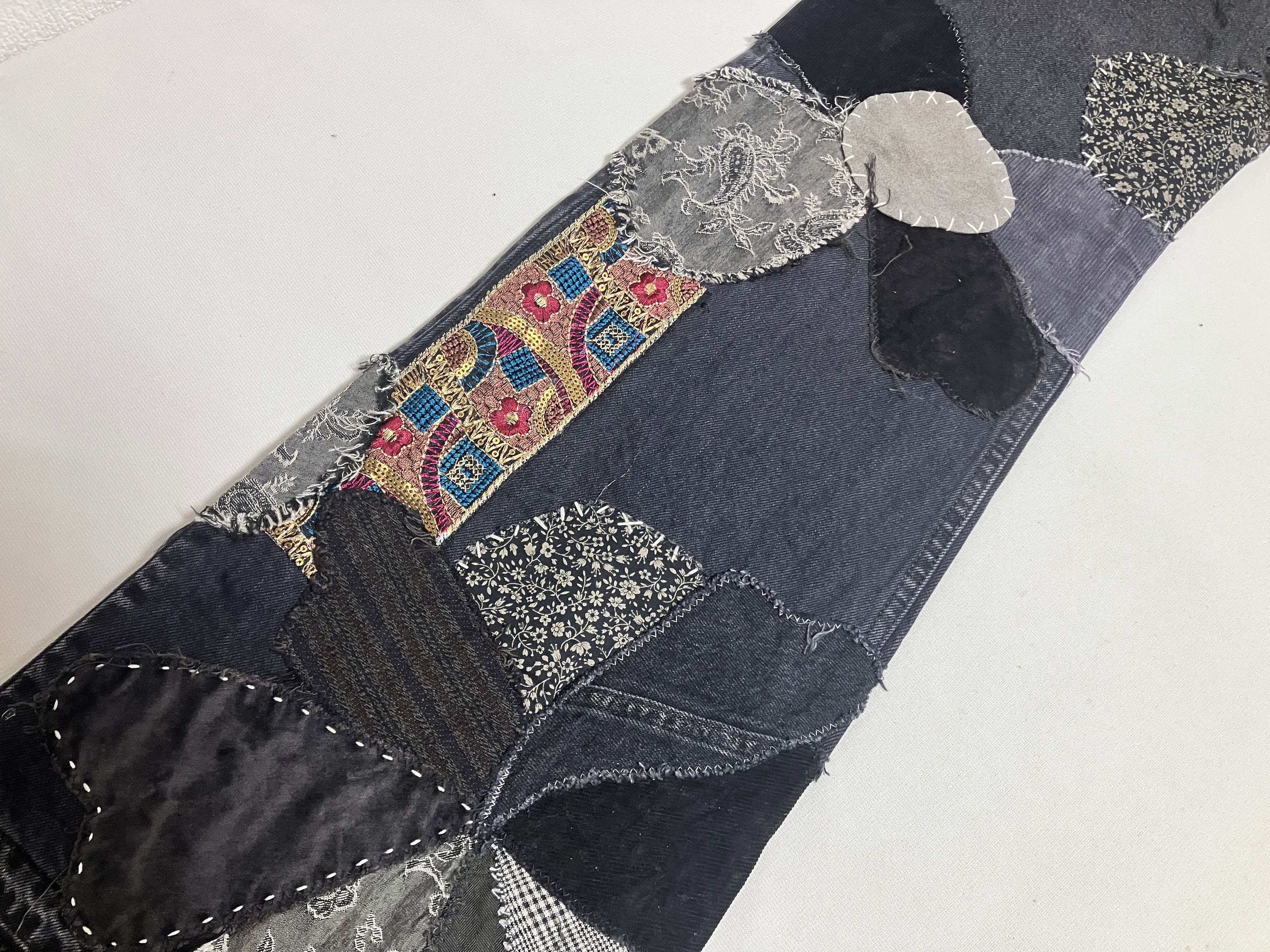 Kapital KAPITAL 14oz black denim flare jeans hippie insane remake Size US 34 / EU 50 - 4 Thumbnail