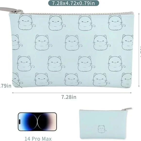 Other Cute Cat Silicone Makeup Bag Size ONE SIZE - 5 Thumbnail