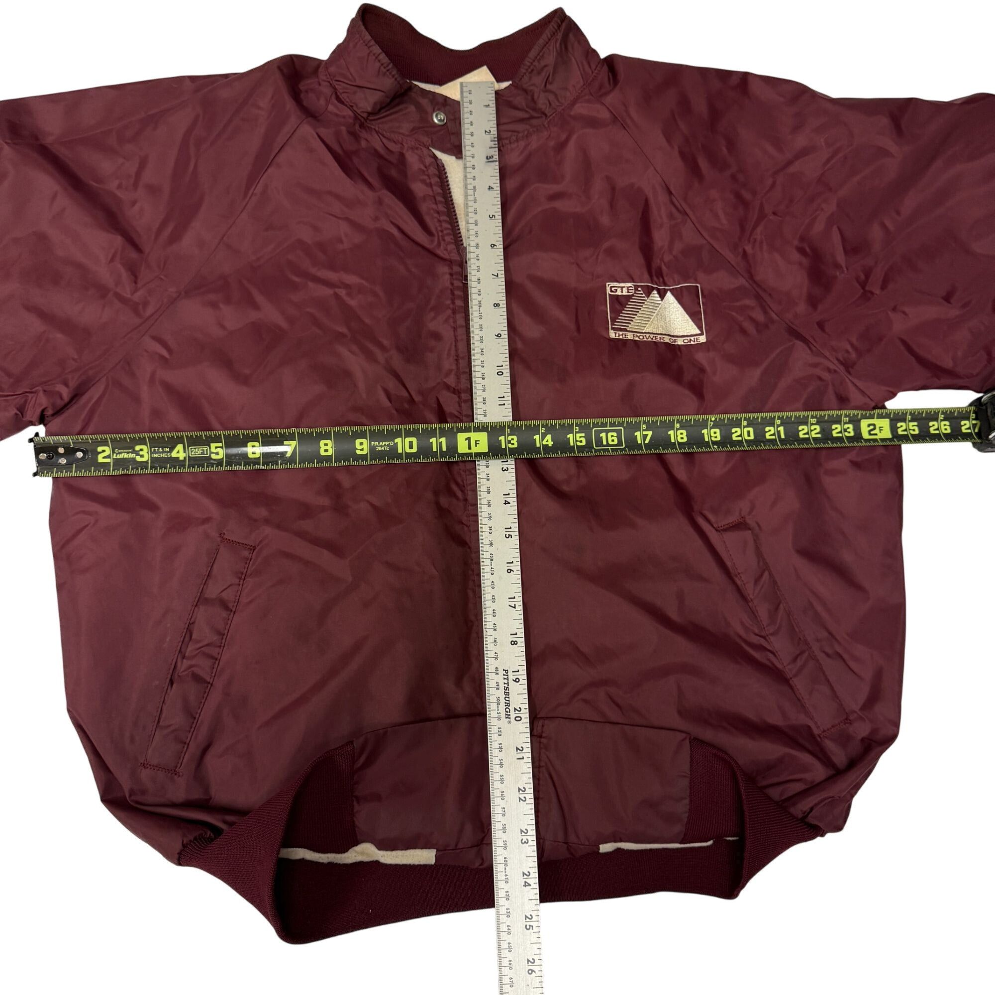 Other 80's Hartwell Maroon Nylon GTE The Power of One Jacket Size US XL / EU 56 / 4 - 8 Thumbnail