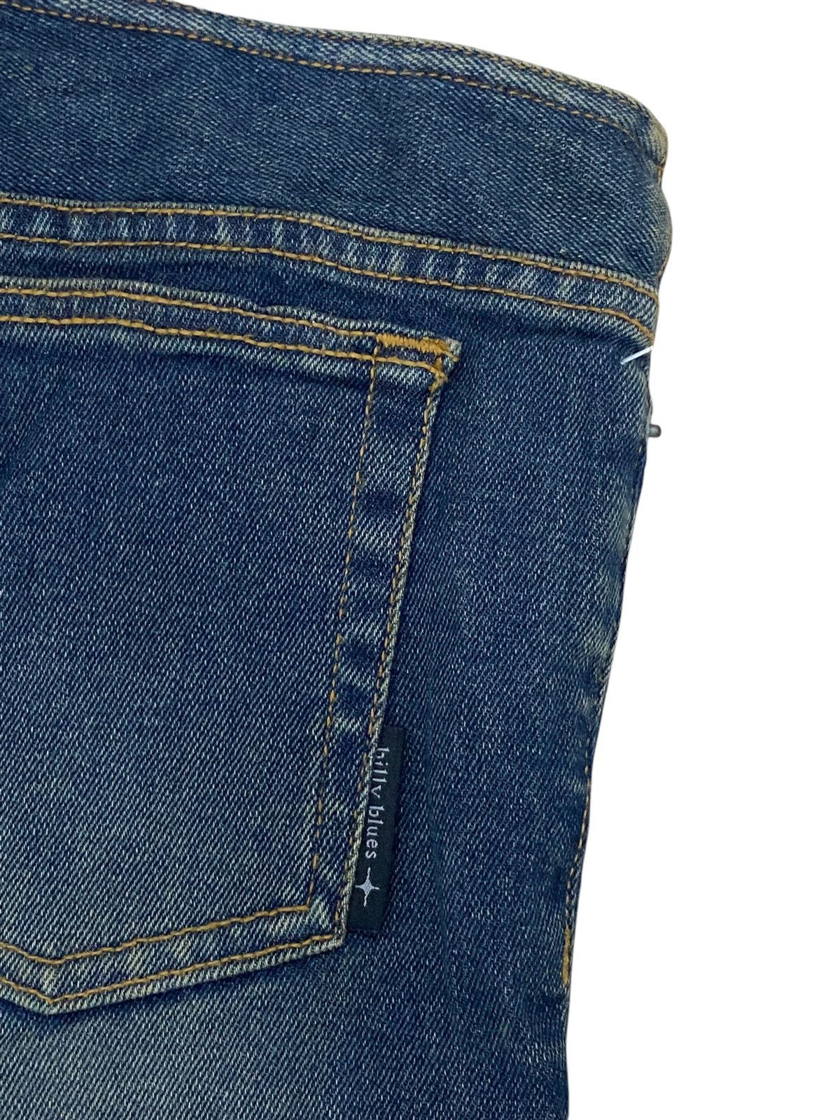 Tornado Mart Vintage Flare Billy Blues Lace Up Denim with Frayed Hem Size US 31 - 13 Thumbnail