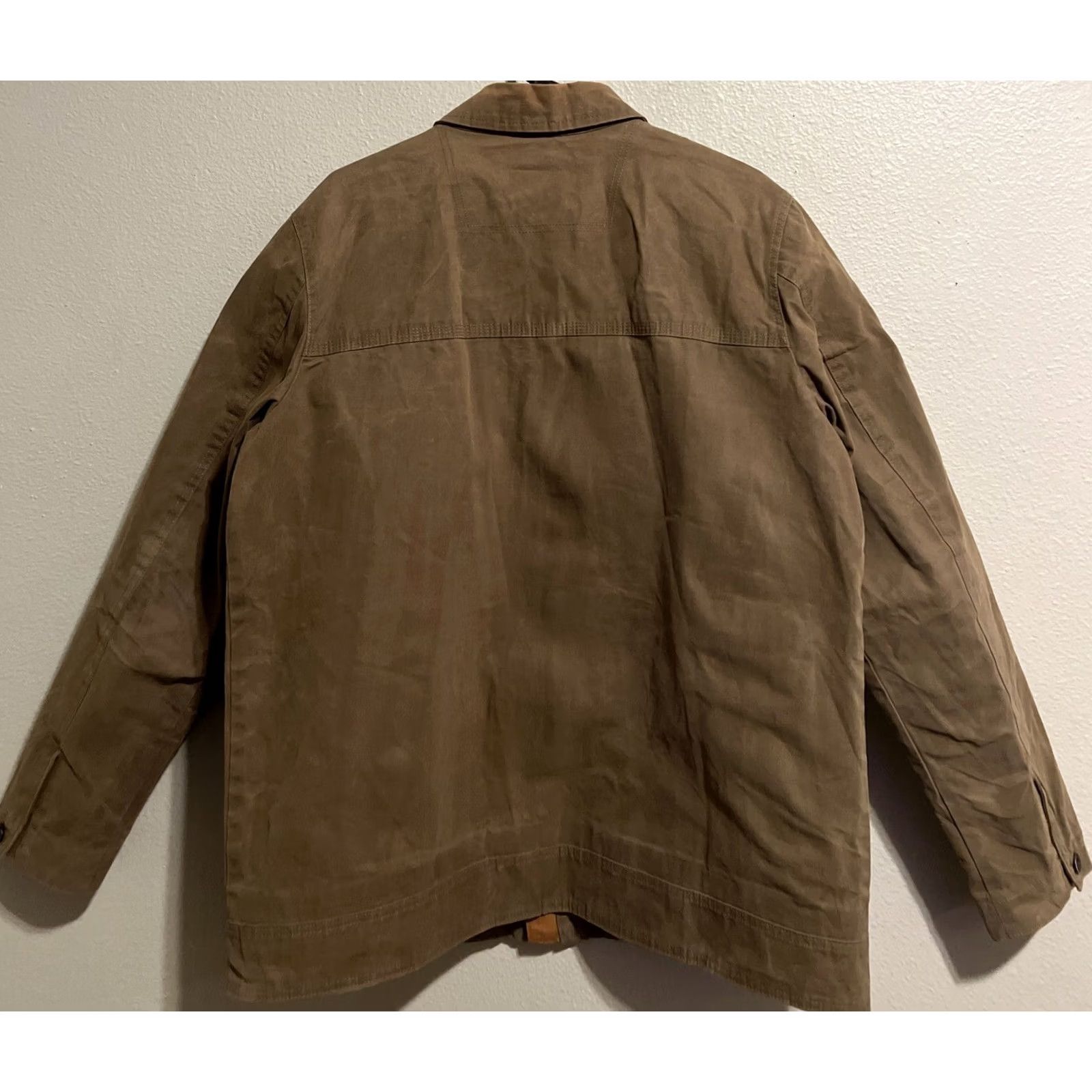 Timberland VINTAGE Timberland Women’s Chore Canvas Military Style Jacket XL Wax Coat J1540 Brown Plaid Canvas 80s 90s Western Outdoor Workwear Women’s XL Size XL / US 12-14 / IT 48-50 - 2 Thumbnail