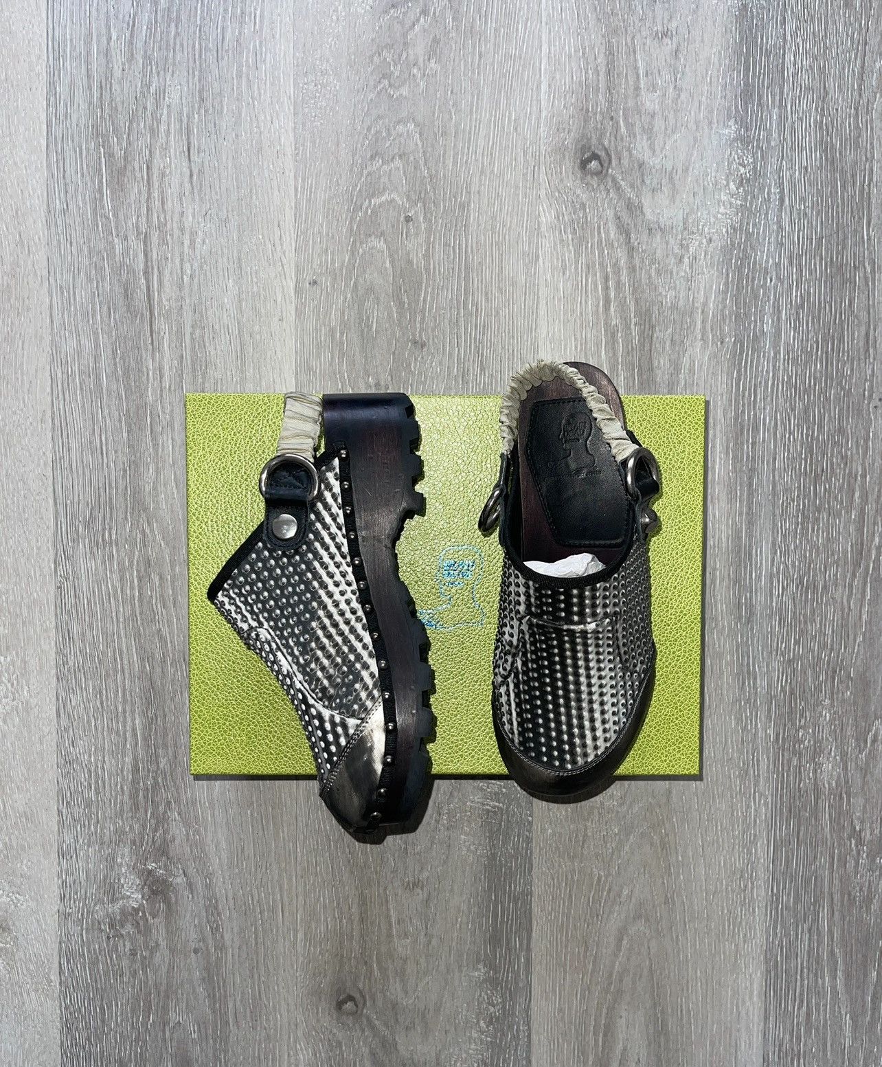 Brain Dead Brain Dead Energy Absorber Zoccolo Metallic Silver Clogs Size US 10 / EU 43 - 1 Thumbnail