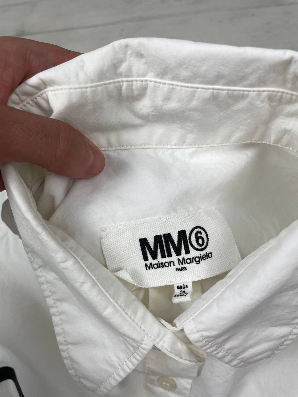 Maison Margiela Maison Margiela Big Logo Women’s Shirt Buttons Long Sleeve Size M / US 6-8 / IT 42-44 - 7 Thumbnail