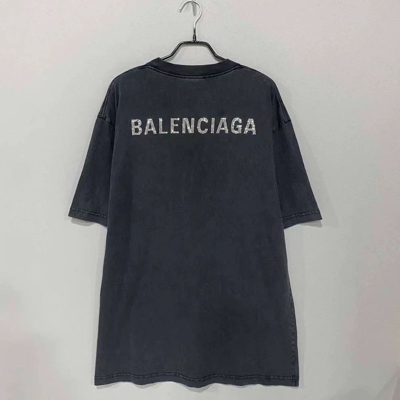 Balenciaga Balenciaga Back rhinestone logo short sleeve Size US XS / EU 42 / 0 - 3 Thumbnail