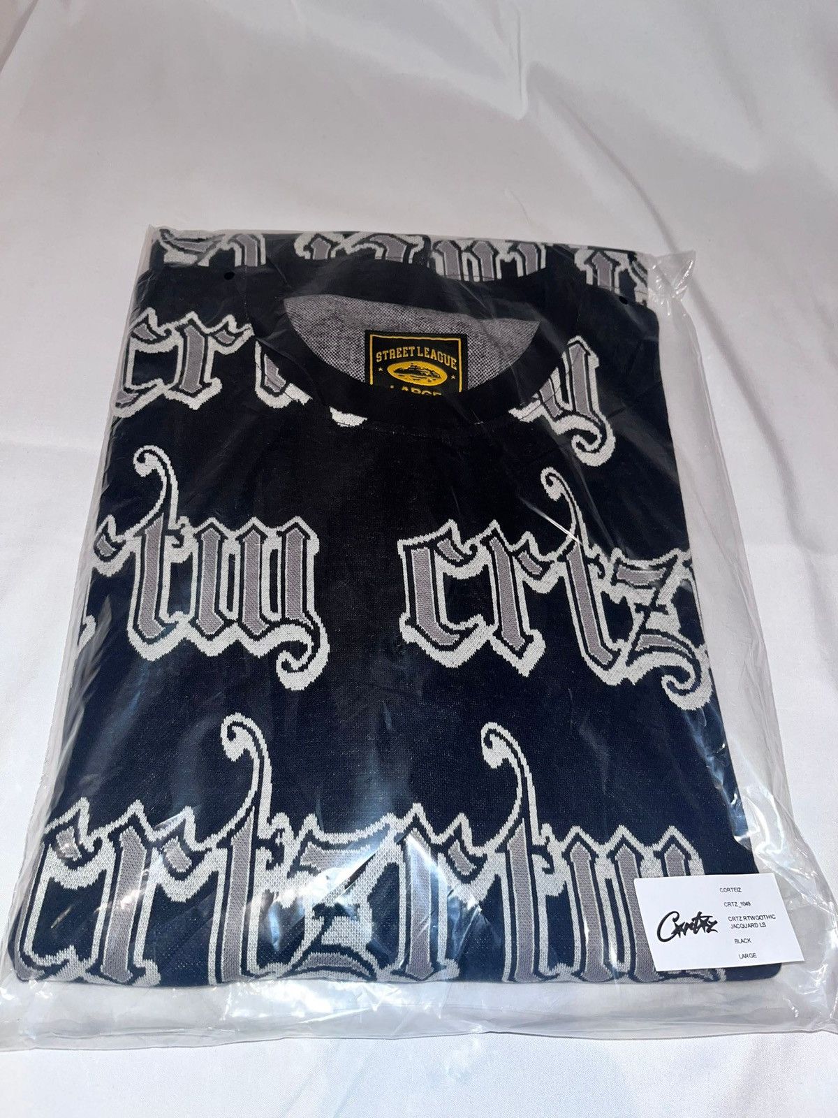 Corteiz Corteiz Gothic Jacquard Longsleeve T-Shirt- Large Size US L / EU 52-54 / 3 - 6 Thumbnail