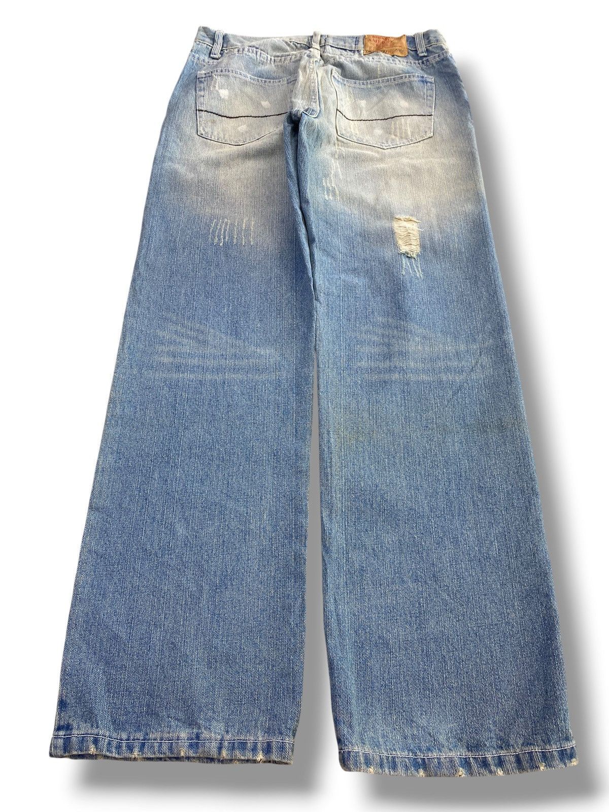 Other America & First Brand Ripped Faded Wash Style Baggy Jeans Size US 30 / EU 46 - 3 Thumbnail