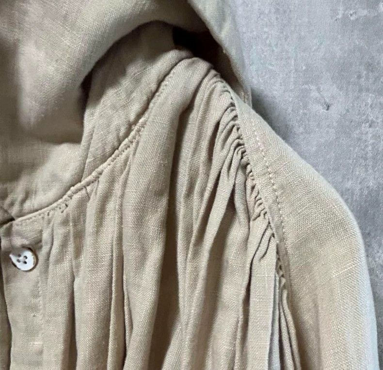 Kapital Linen Peter Pan Collar Long Coat-2506 Size US S / EU 44-46 / 1 - 5 Thumbnail