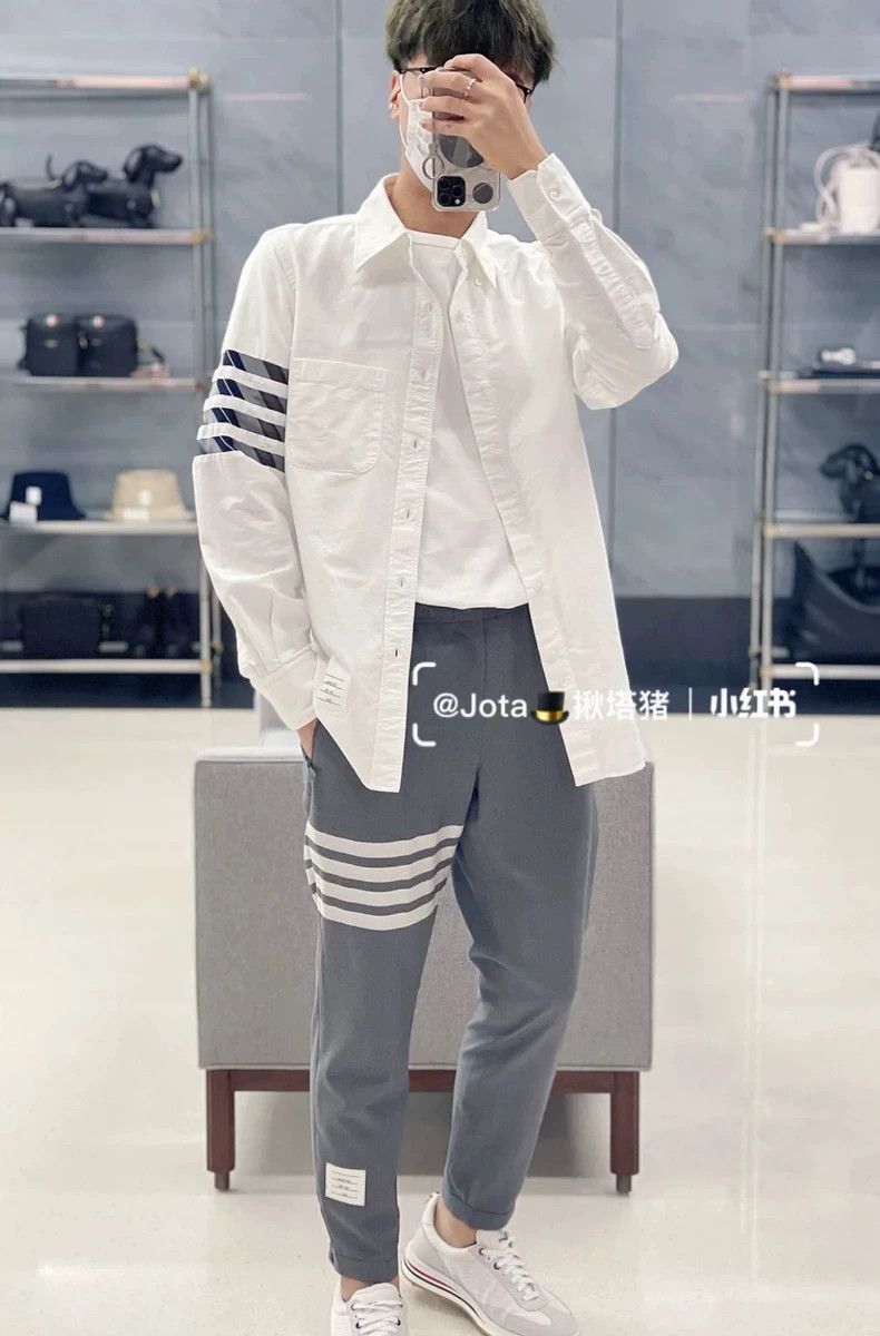 Thom Browne Thom Browne size1 Arm four bar shirt, white Size US S / EU 44-46 / 1 - 9 Thumbnail