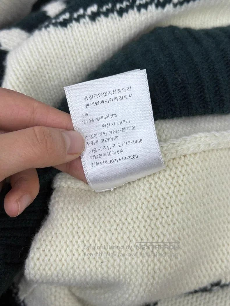 Dior Dior White and green long letter print sweater Size XS / US 0-2 / IT 36-38 - 7 Thumbnail