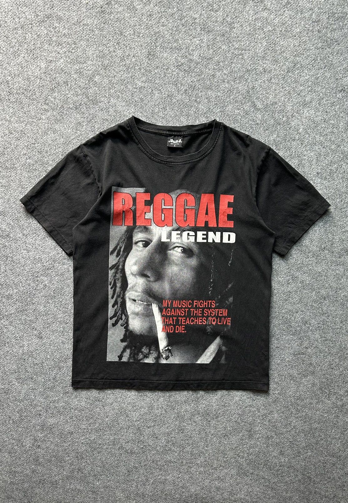 Band Tees × Bob Marley × Vintage Vintage oversize very rare T-shirt Bob Marley reggae legend Size US M / EU 48-50 / 2 - 1 Thumbnail
