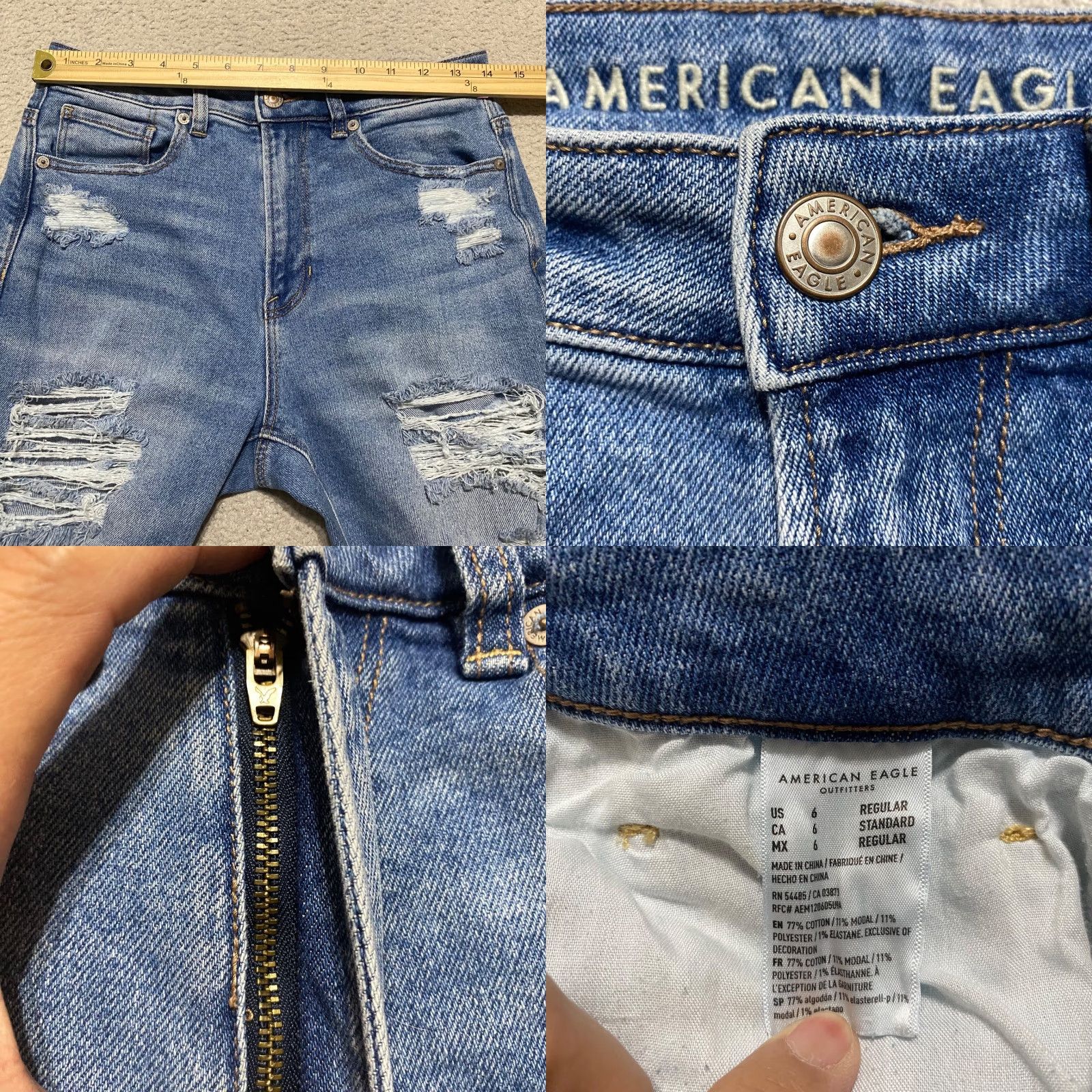 American Eagle Outfitters VINTAGE None? (No) Size 28" / US 6 / IT 42 - 8 Thumbnail