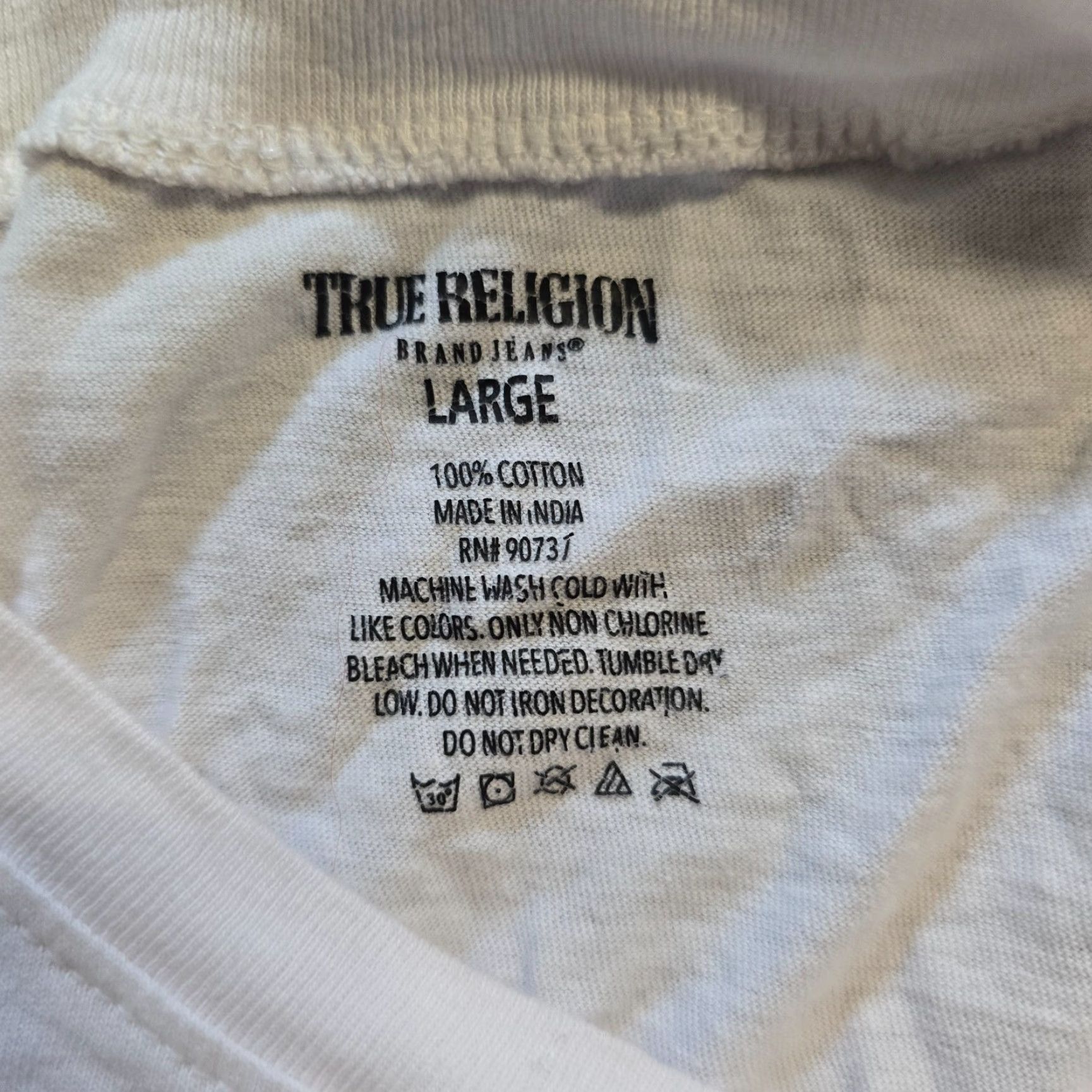 True Religion VINTAGE True Religion Shirt Mens Size L White Red Logo Short Sleeve Crew Neck Casual Size US L / EU 52-54 / 3 - 5 Thumbnail