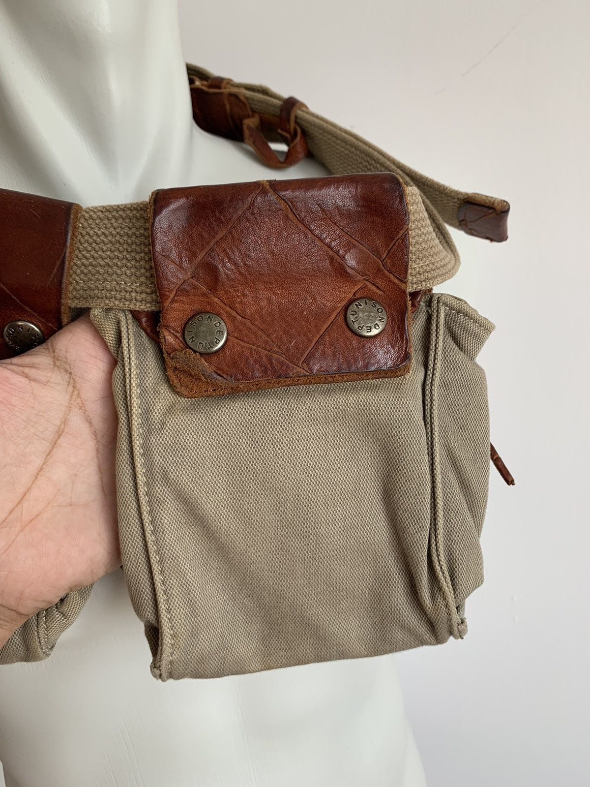 Genuine Leather Unison Dept Cargo Utility Bag Size ONE SIZE - 11 Thumbnail