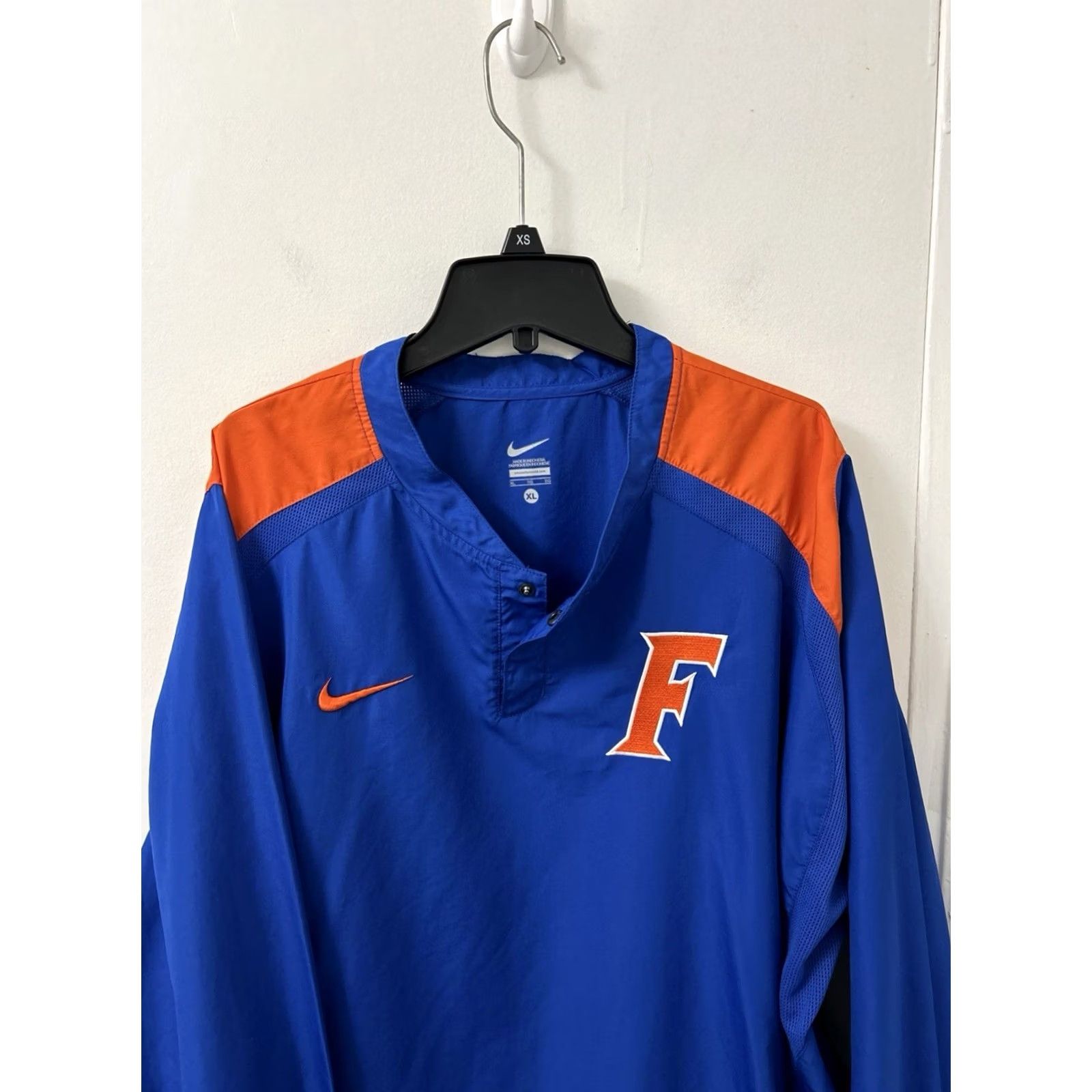 Nike Nike Jacket Unisex XL Blue Orange Lightweight Pullover Windbreaker L/S College 501645493 Size US XL / EU 56 / 4 - 2 Thumbnail